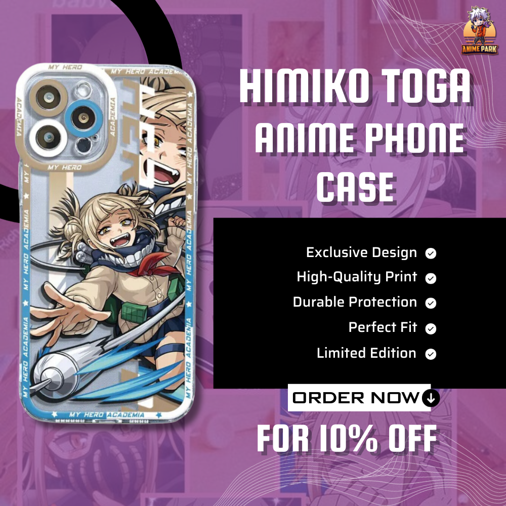 my hero toga himiko anime phone case