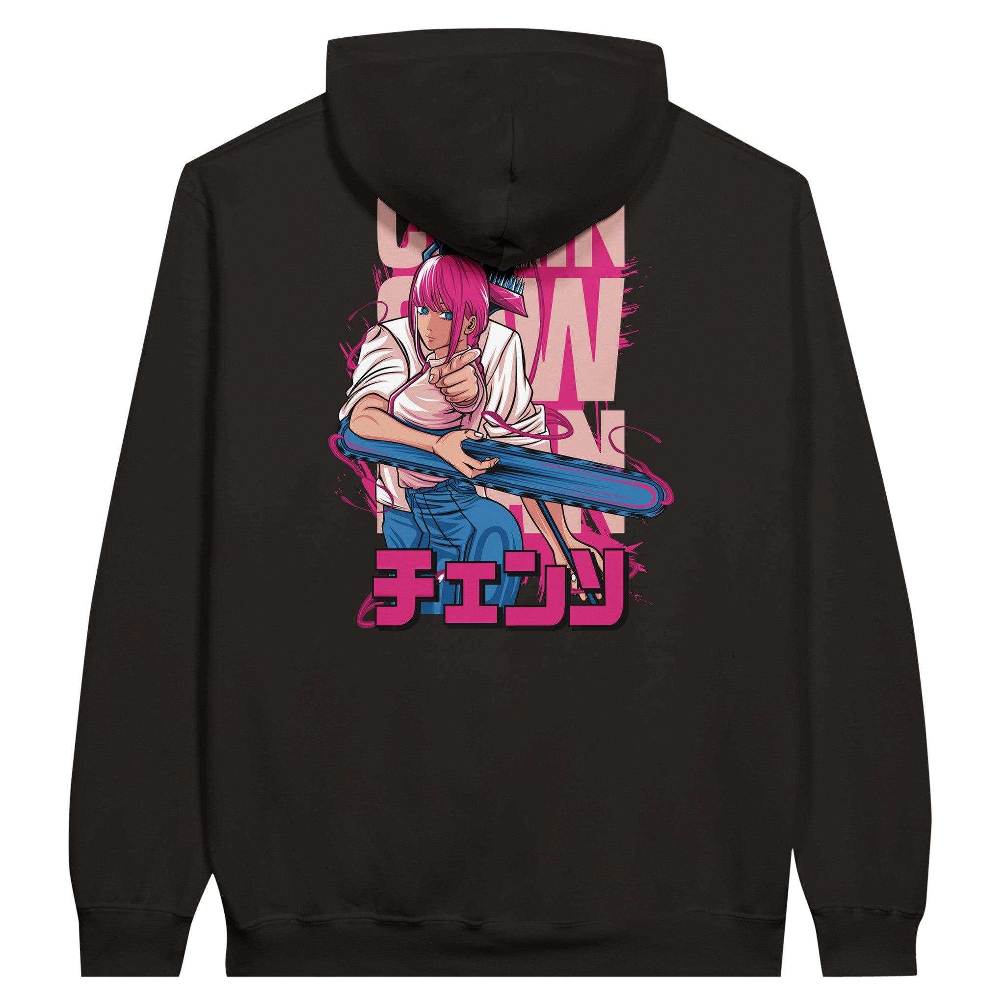 shop and buy chainsaw man anime clothing denji and makima hoodie