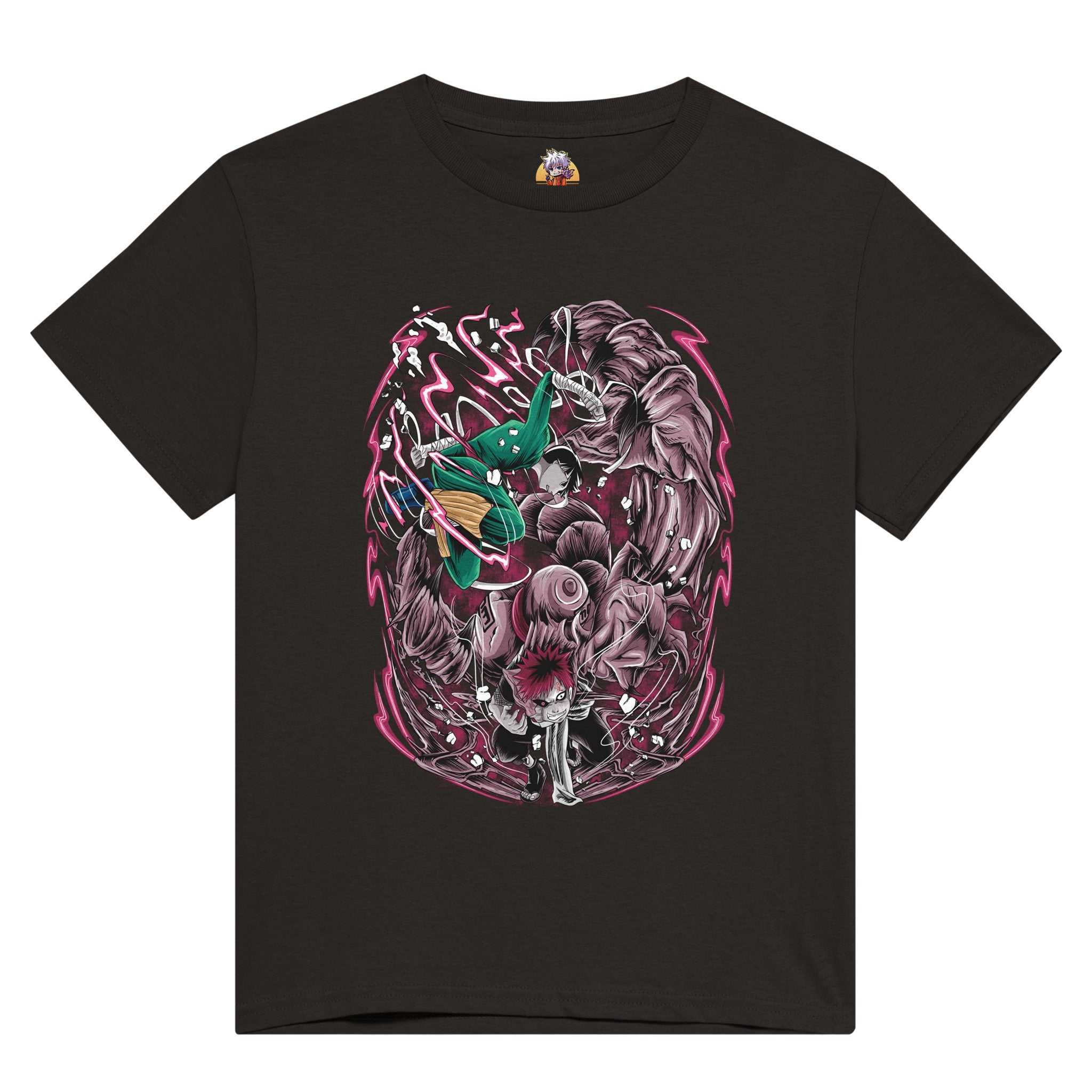 shop and buy naruto anime clothing gaara vs rock lee t-shirt