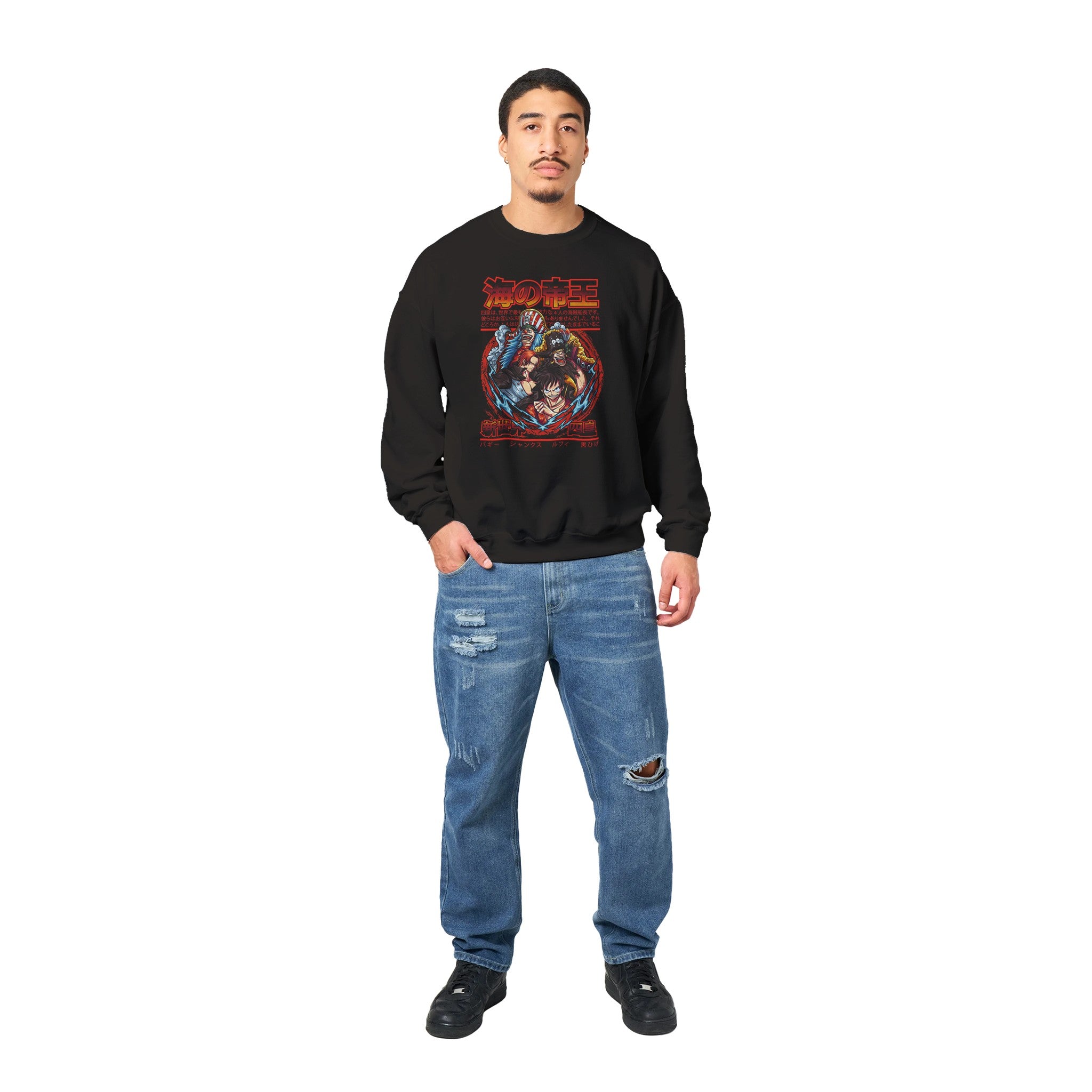 shop and buy One Piece Luffy anime clothing sweatshirt/jumper/longsleeve
