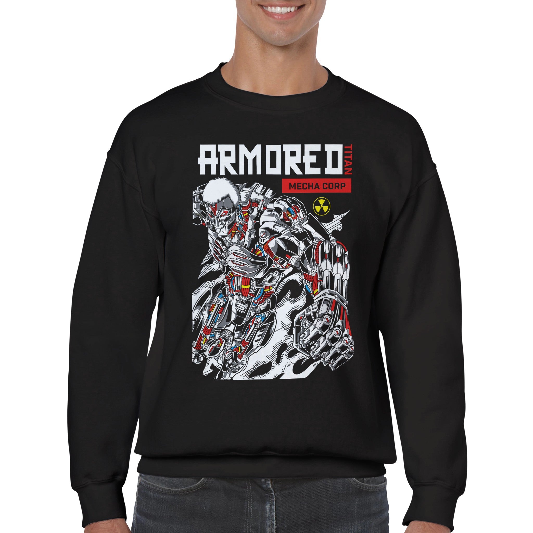 shop and buy attack on titan anime clothing armoured titan sweatshirt/jumper/longsleeve