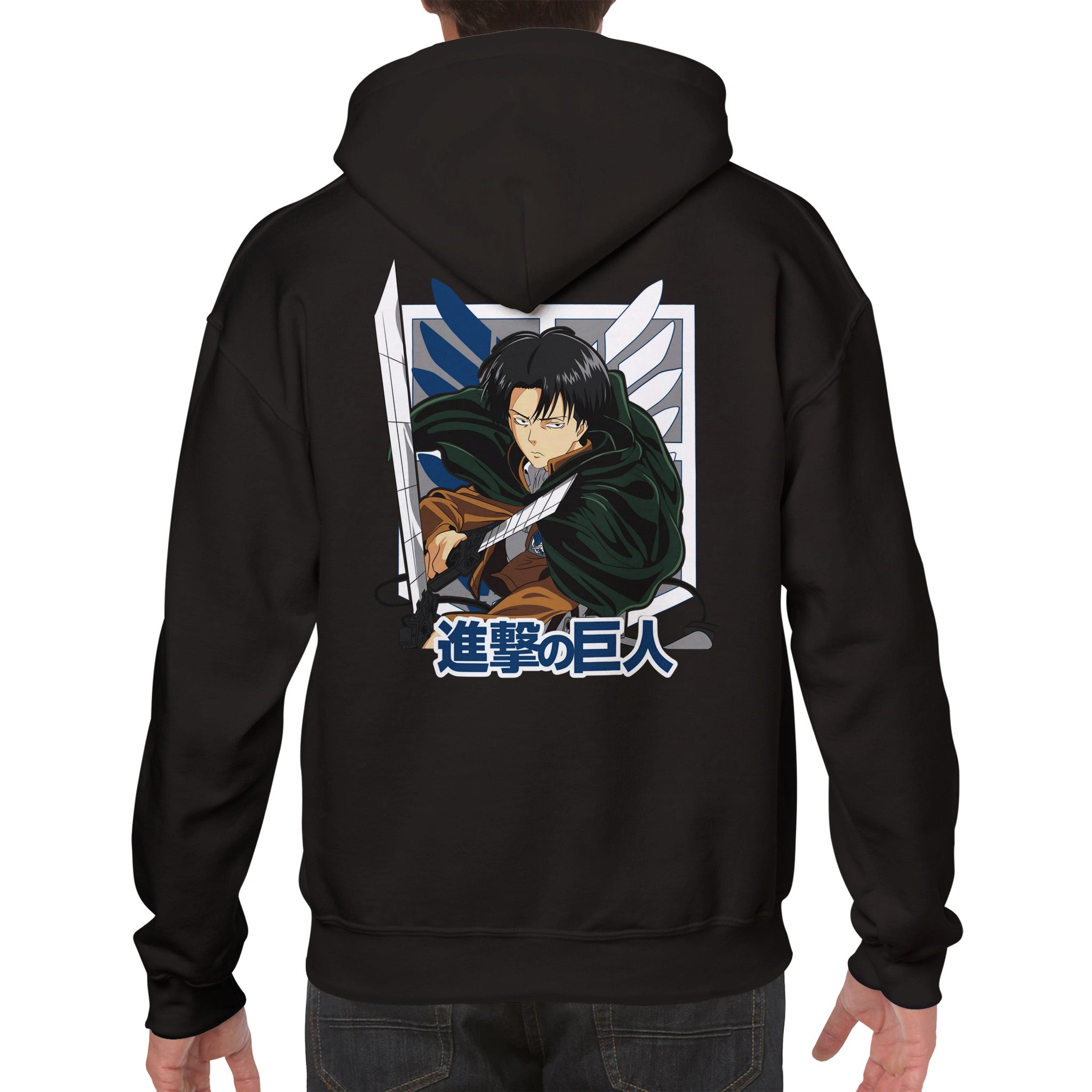 shop and buy attack on titan anime clothing levi ackerman hoodie
