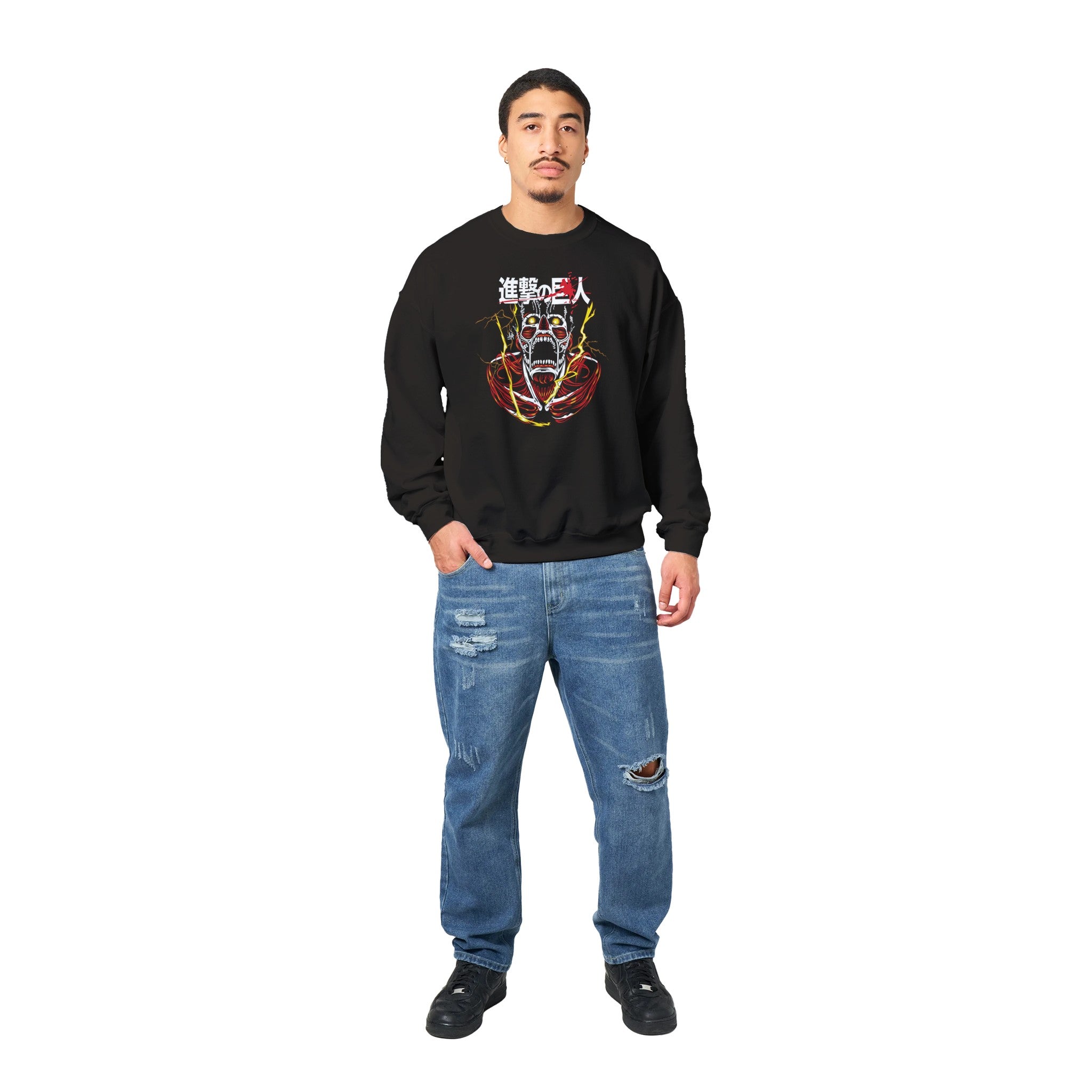 shop and buy attack on titan anime clothing colossal titan sweatshirt/jumper/longsleeve