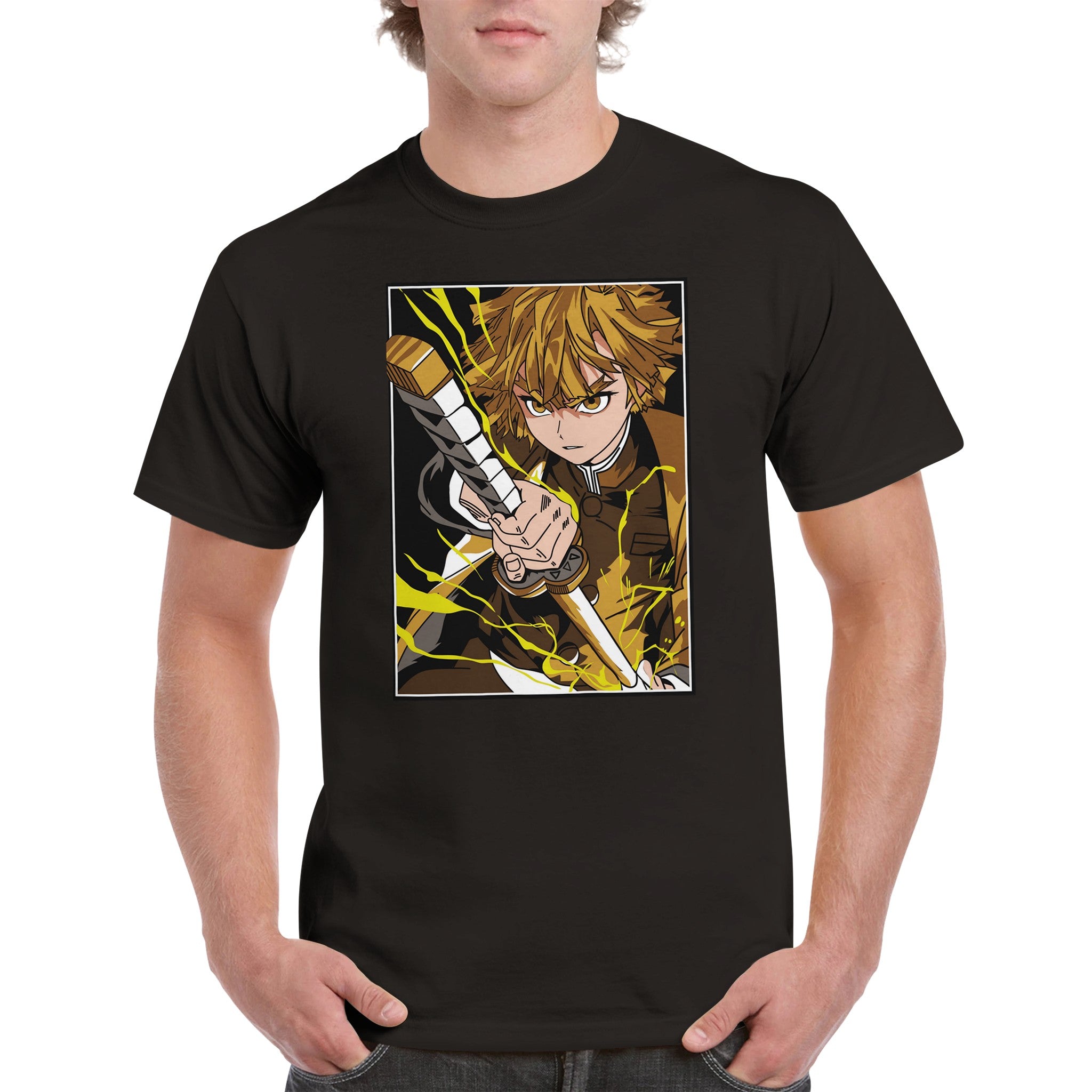 shop and buy demon slayer anime clothing zenitsu t-shirt