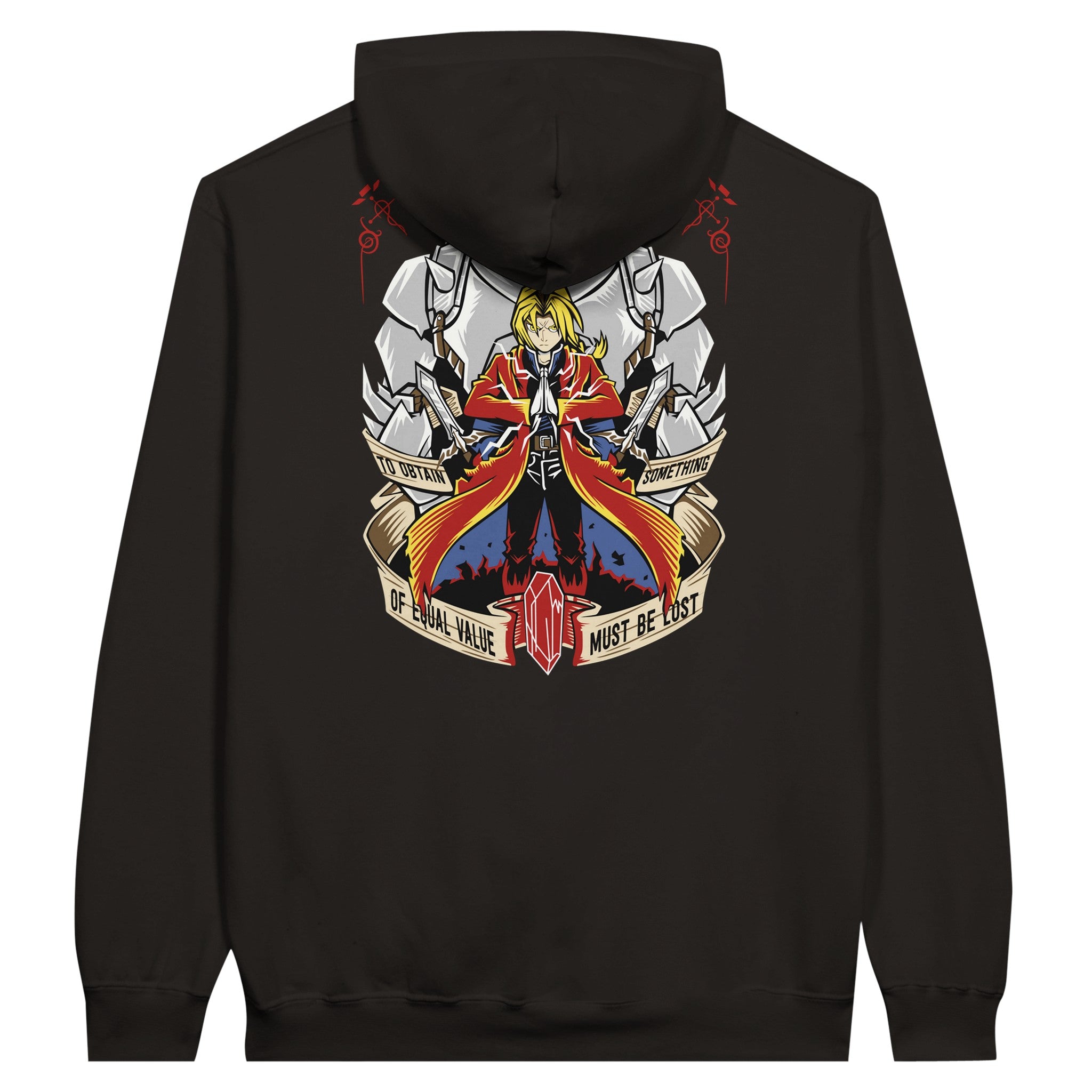 shop and buy fullmetal alchemist anime clothing edward elric and alponse hoodie