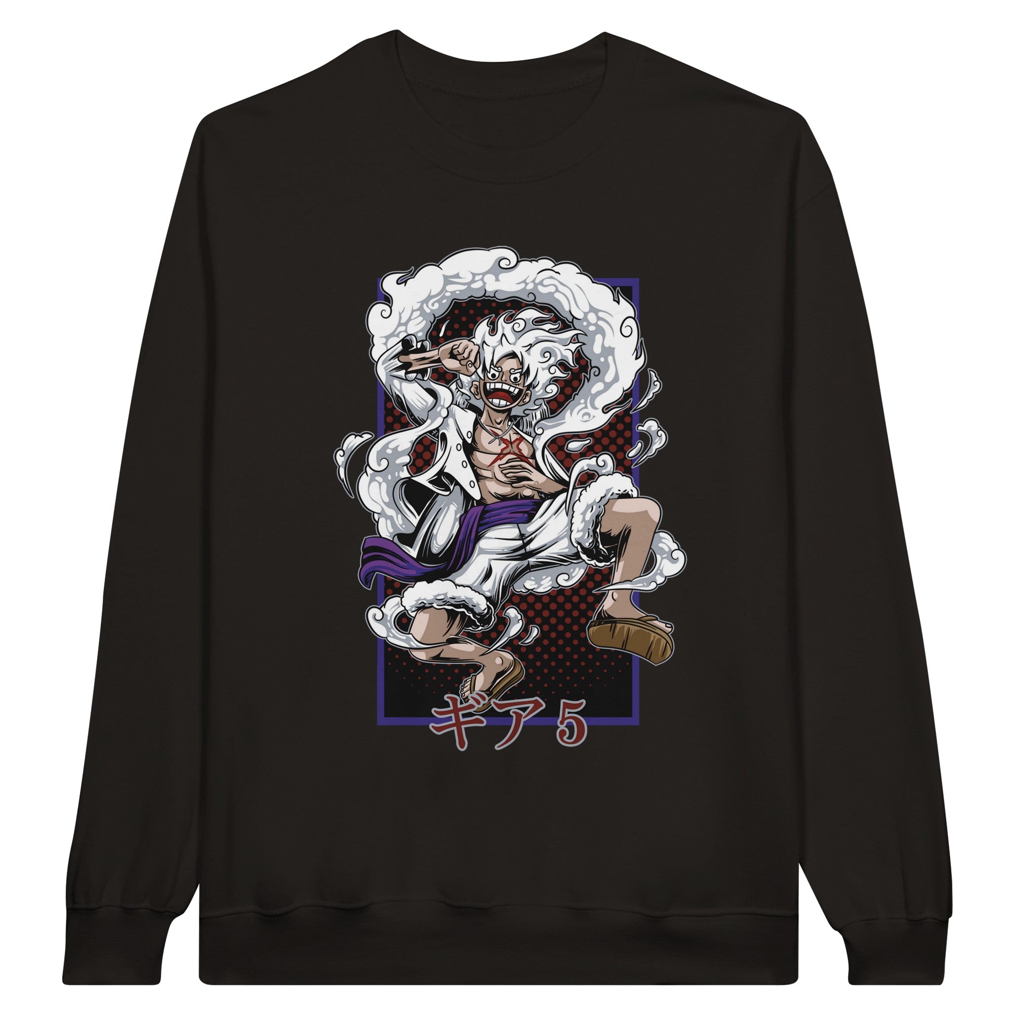 shop and buy one piece anime clothing luffy gear 5 sweatshirt/jumper/longsleeve