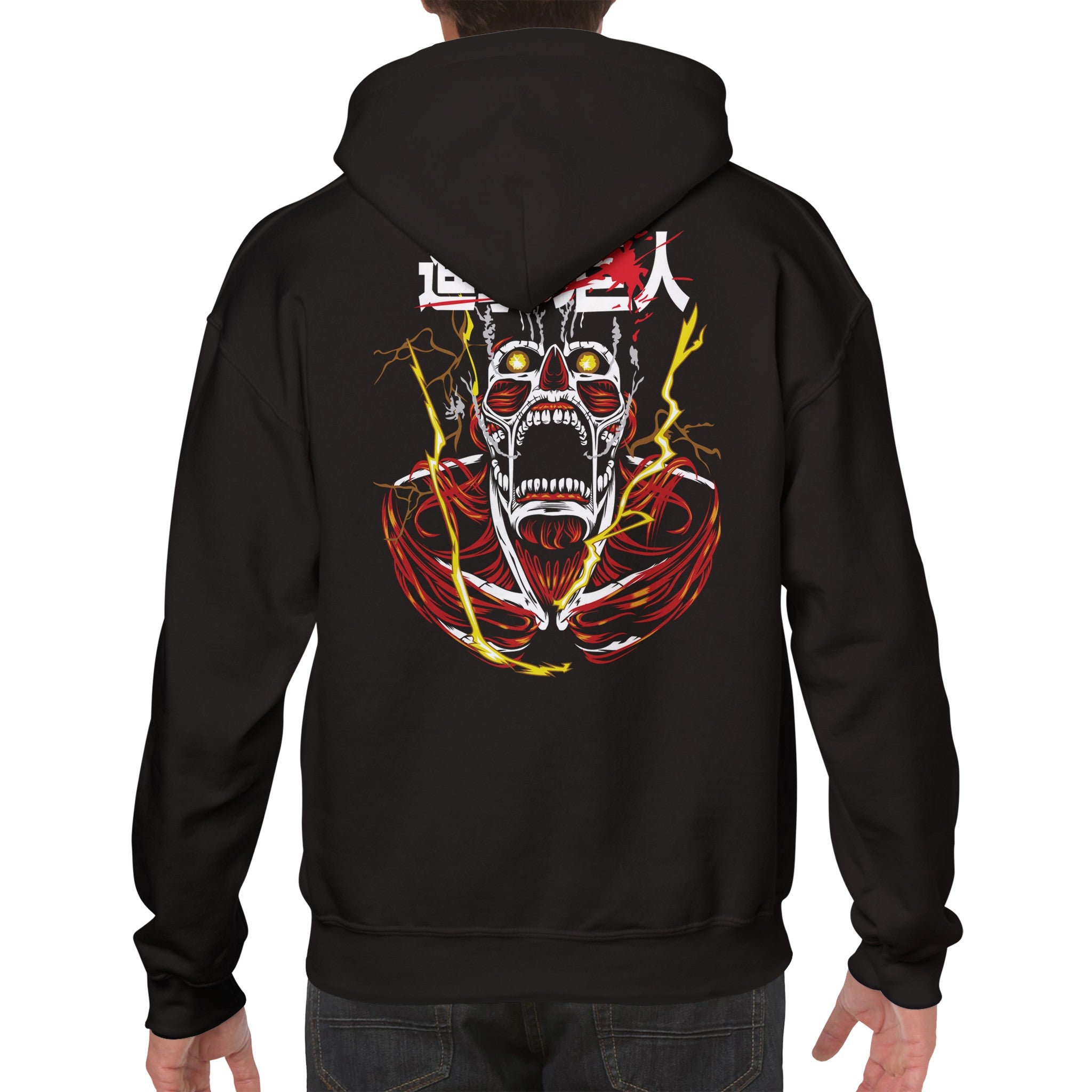 shop and buy attack on titan anime clothing colossal titan hoodie