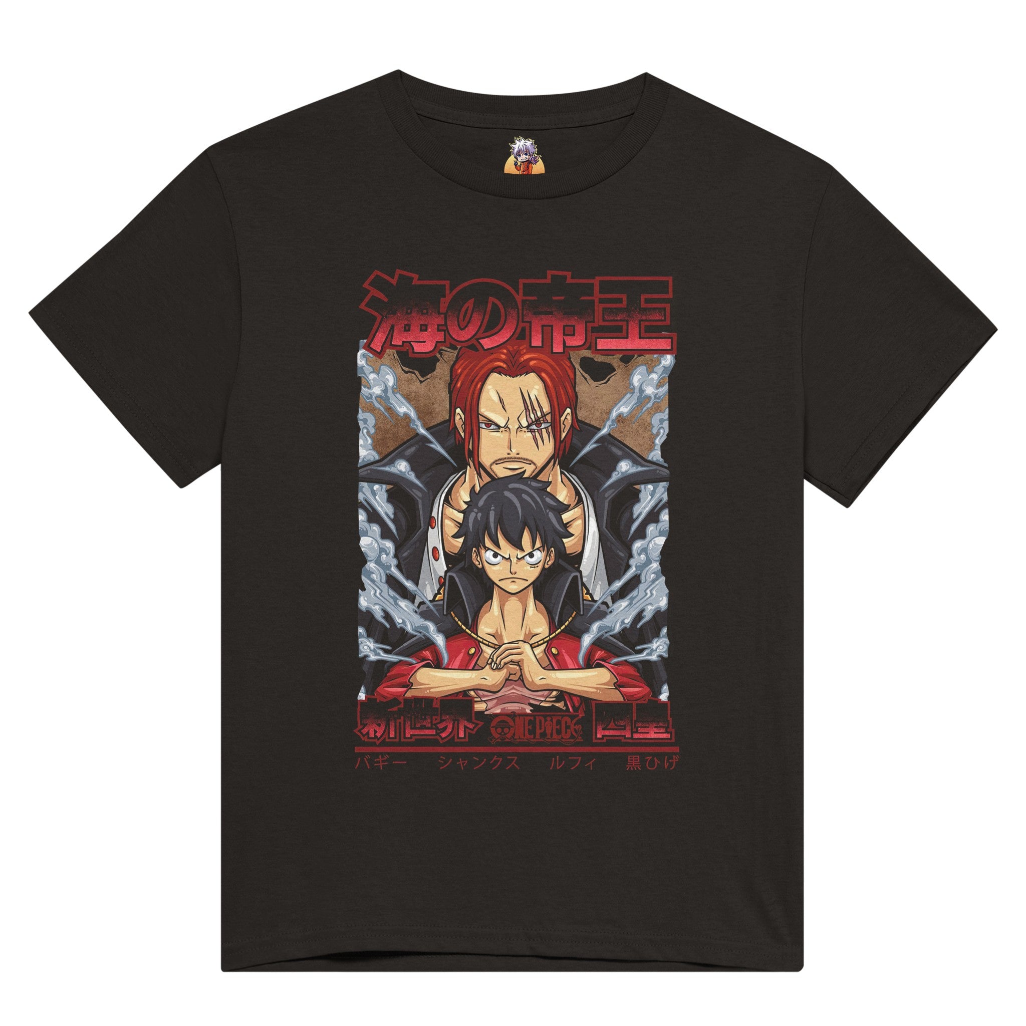 shop and buy One Piece Luffy and Shanks anime clothing t-shirt