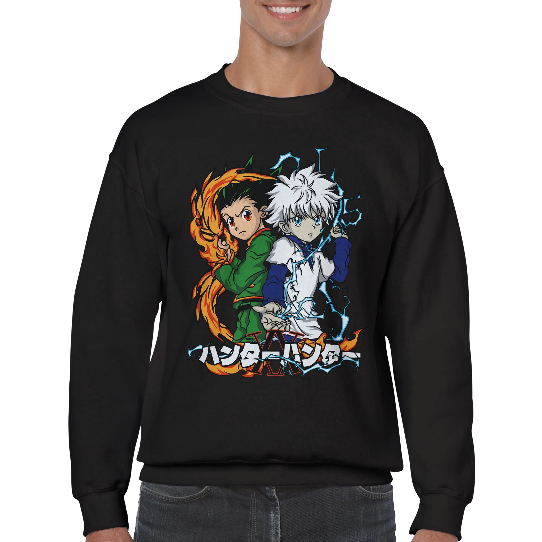 shop and buy hunter x hunter anime clothing gon killua sweatshirt/longsleeve/jumper