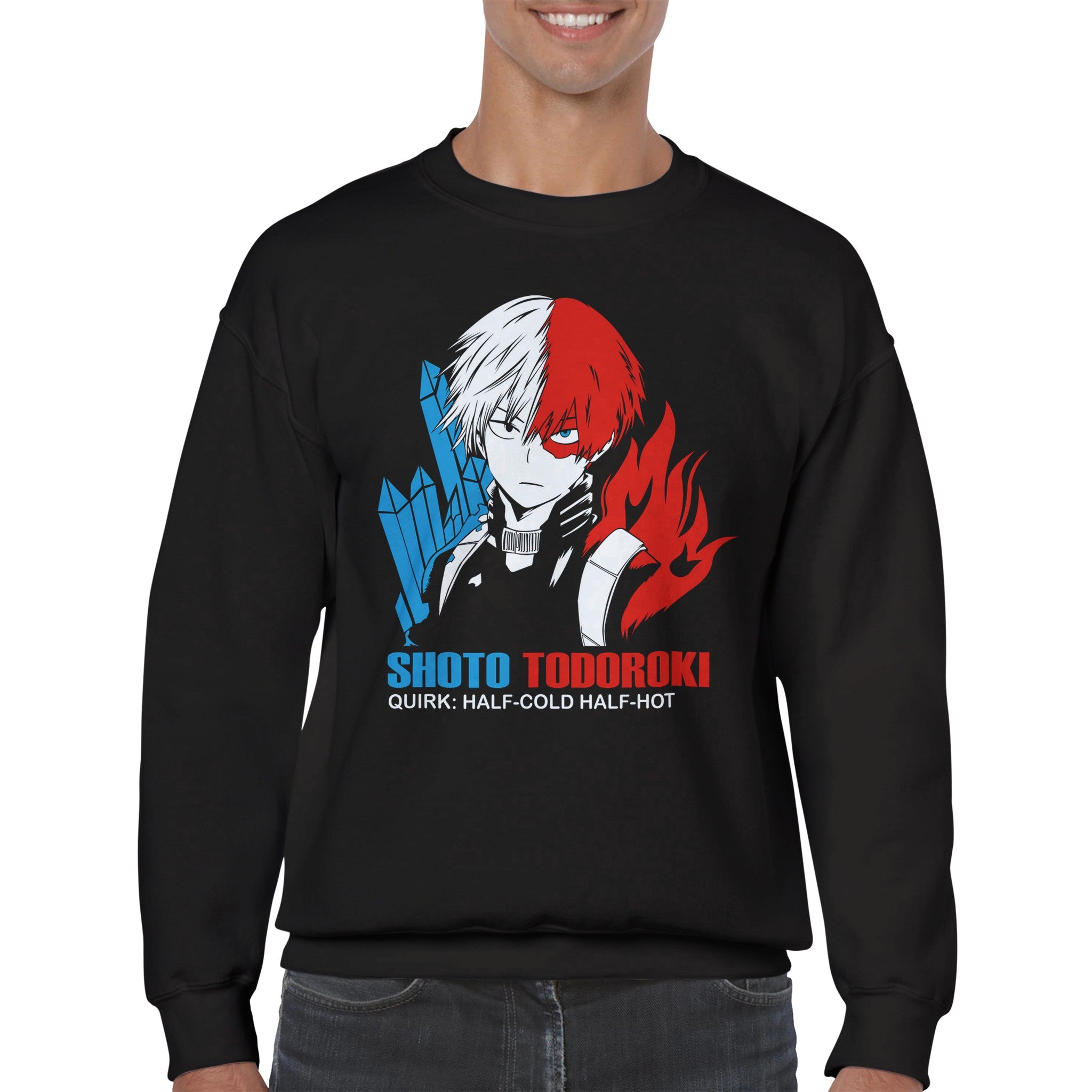 shop and buy my hero academia anime clothing todoroki sweatshirt/jumper/longsleeve