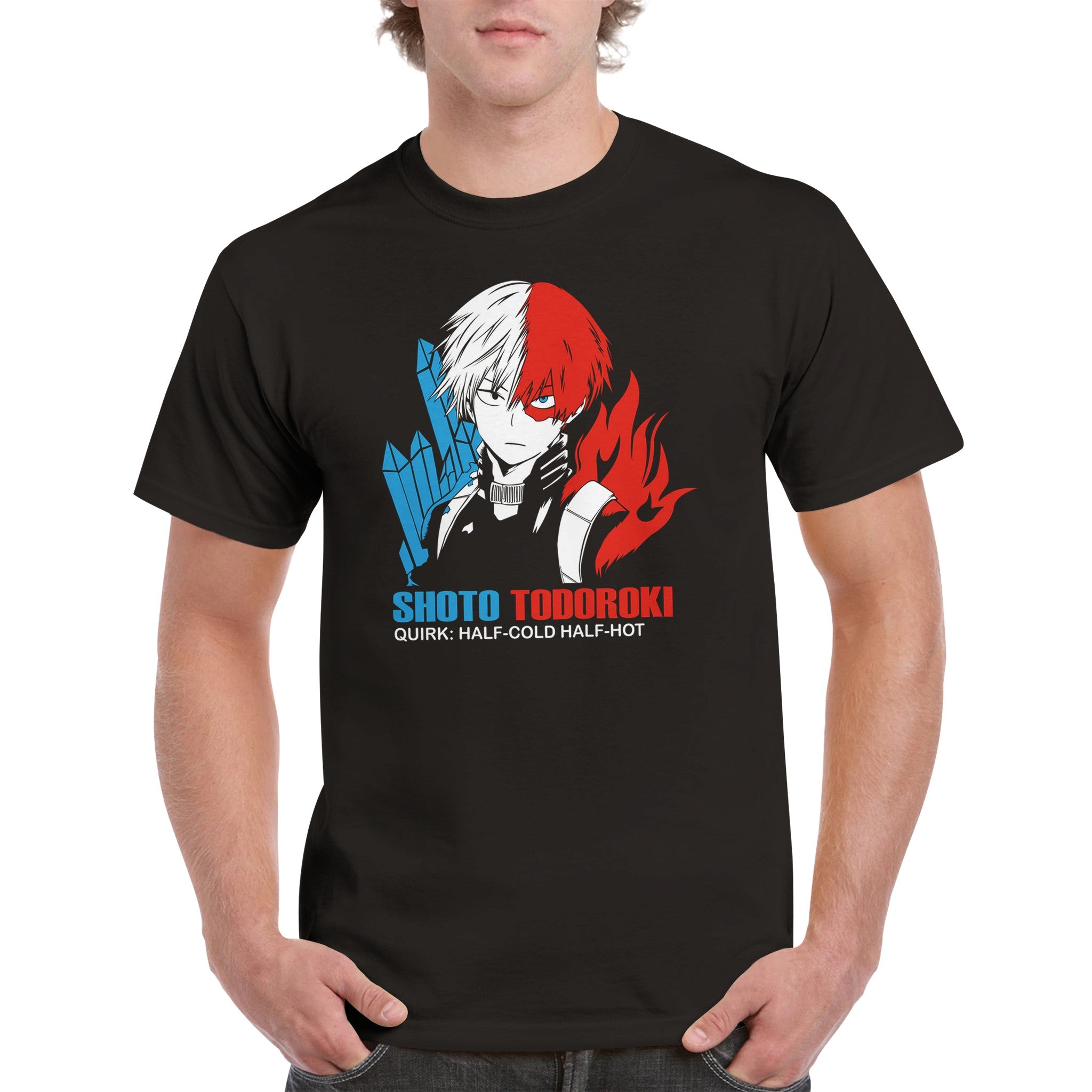 shop and buy my hero academia anime clothing todoroki t-shirt
