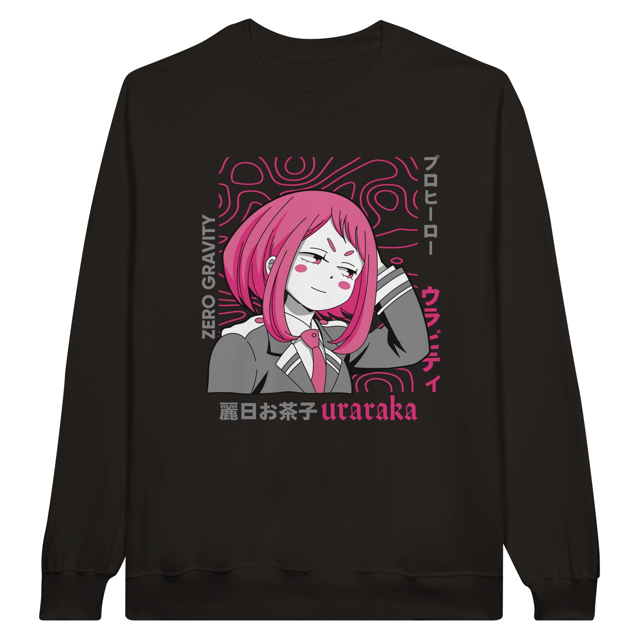 shop and buy my hero academia anime clothing uraraka sweatshirt/jumper/longsleeve