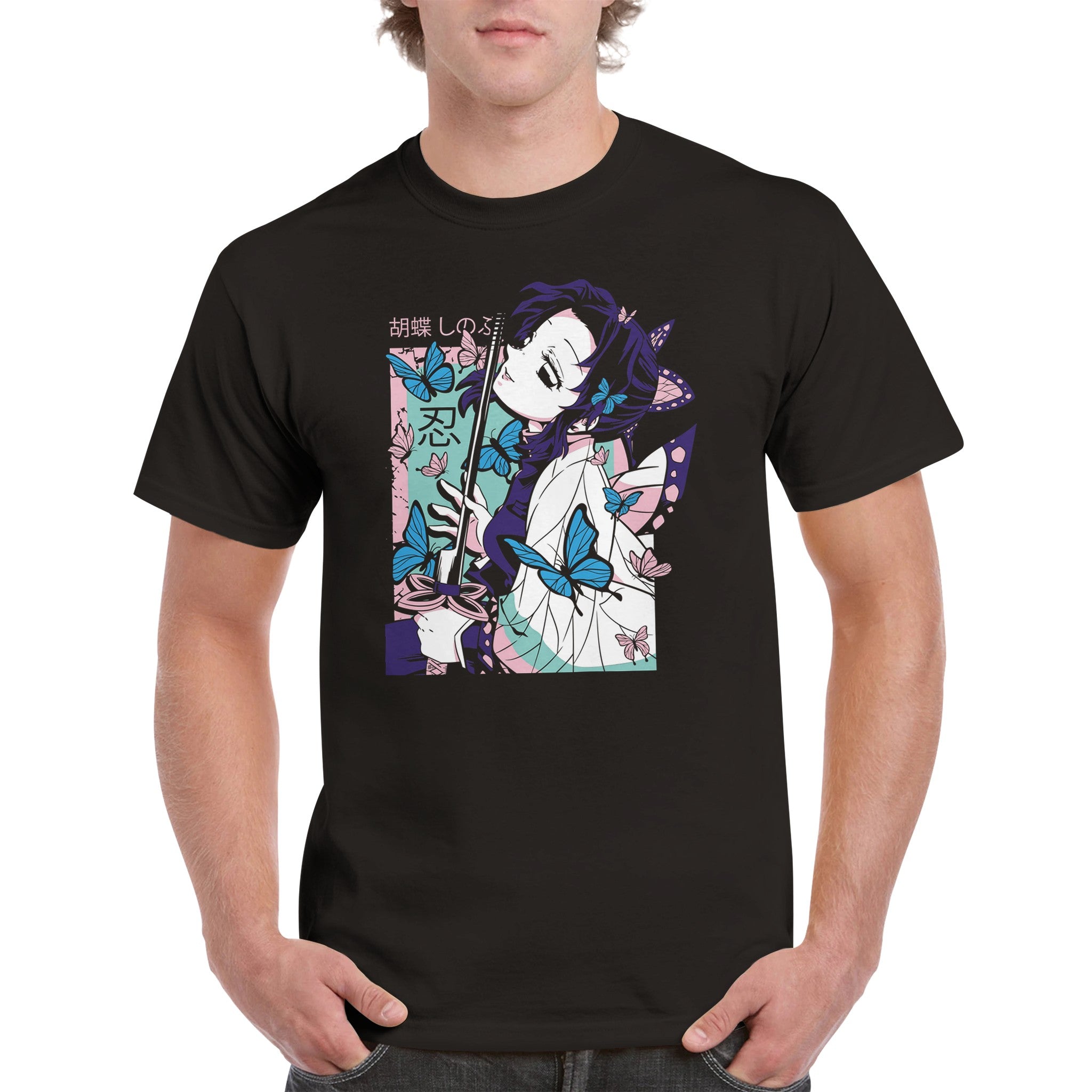 shop and buy demon slayer anime clothing shibobu t-shirt