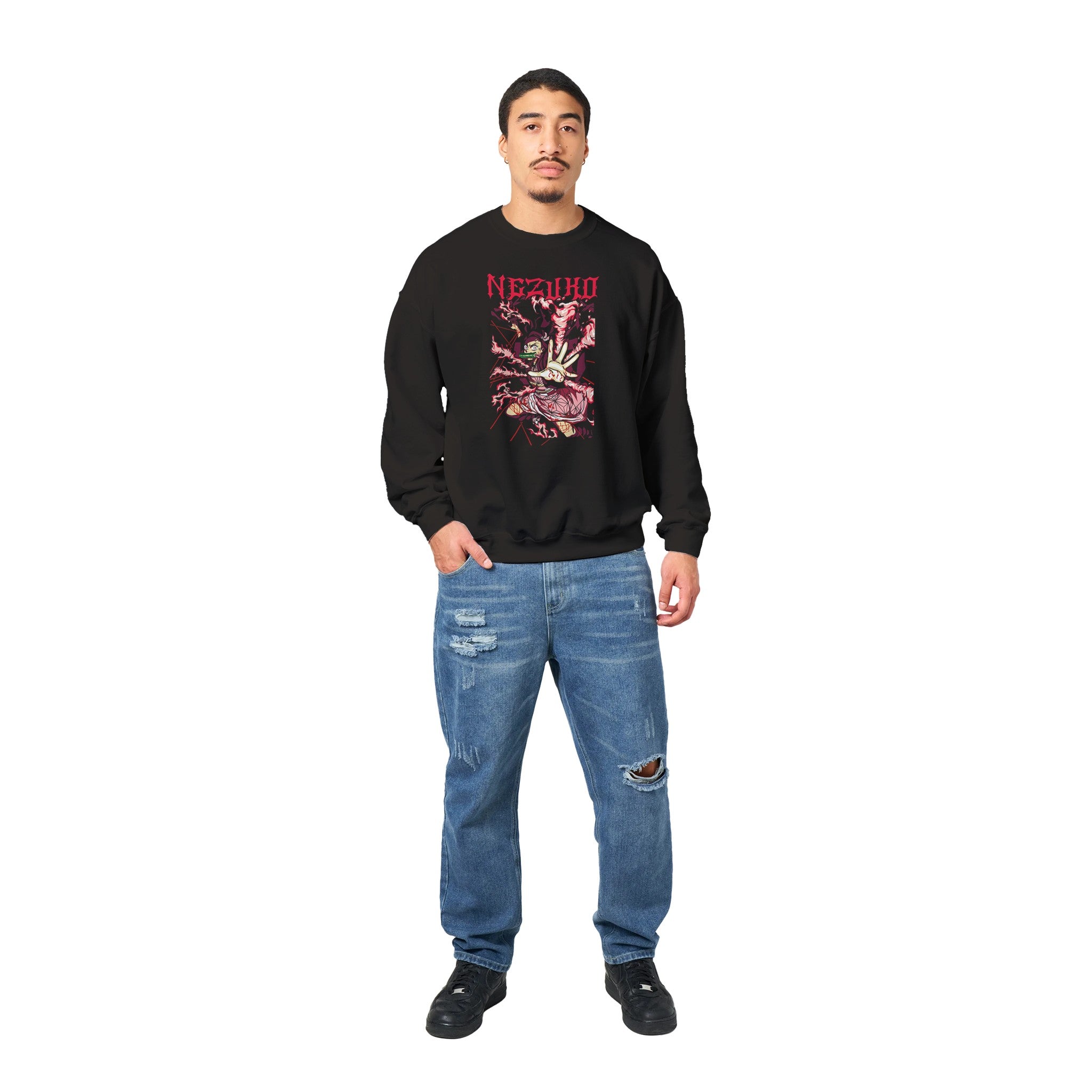 shop and buy demon slayer anime clothing nezuko sweatshirt/jumper/longsleeve