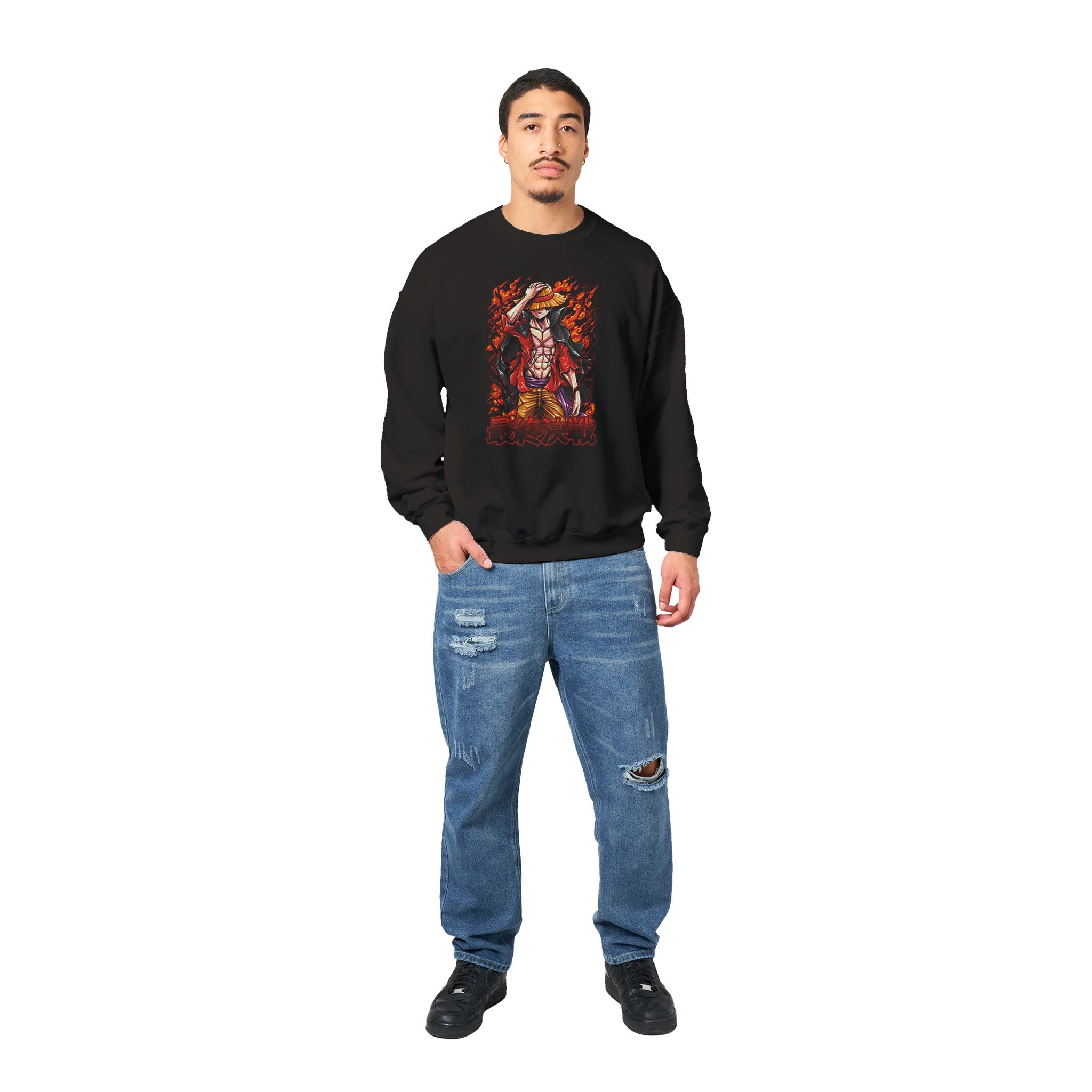 shop and buy one piece luffy anime clothing sweatshirt/jumper
