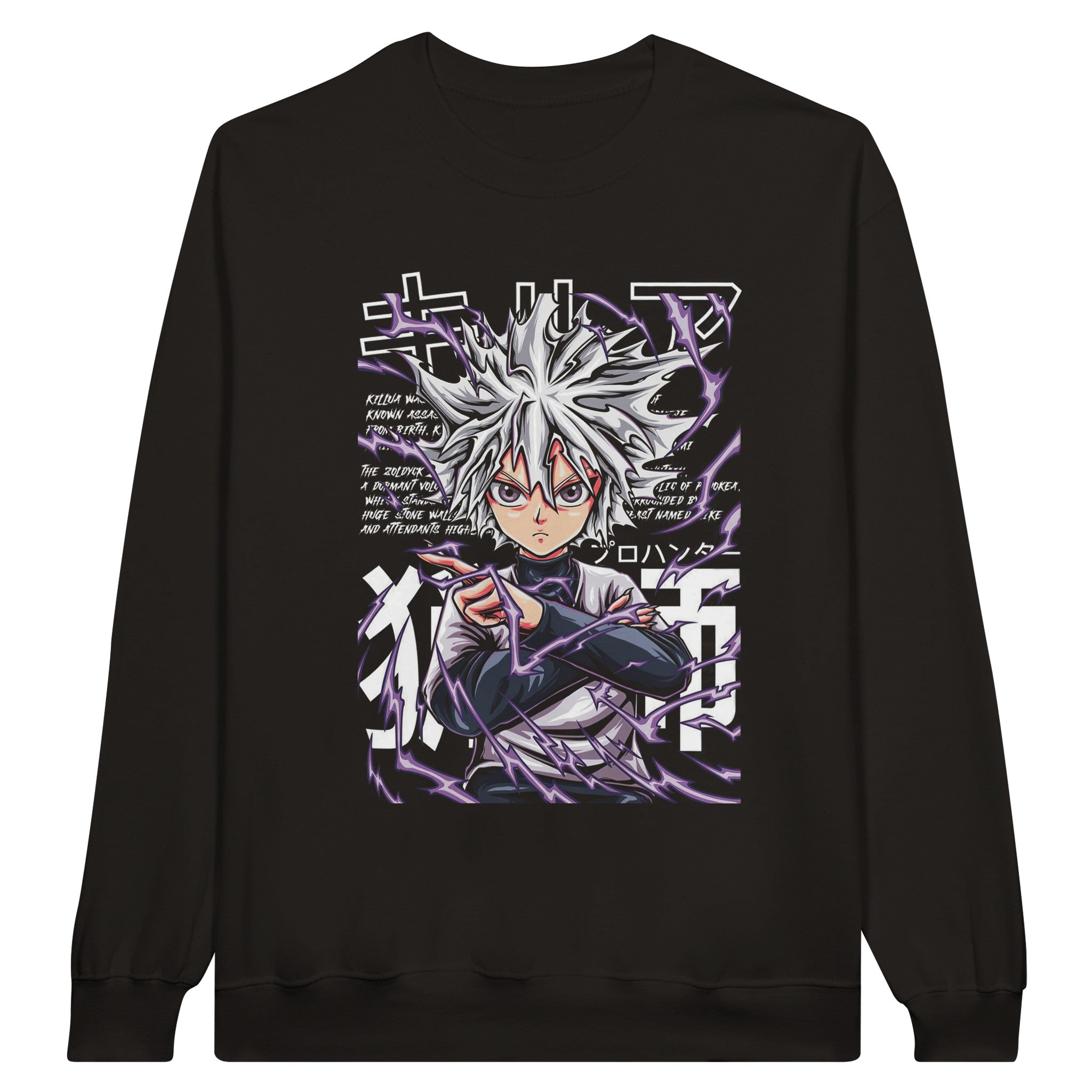 shop and buy killua hunter x hunter anime clothing sweatshirt/jumper