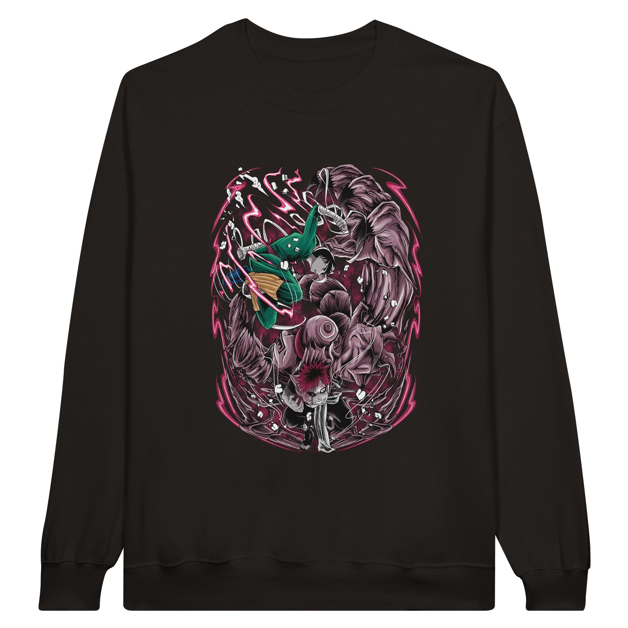 shop and buy naruto anime clothing gaara vs rock lee sweatshirt/jumper/longsleeve