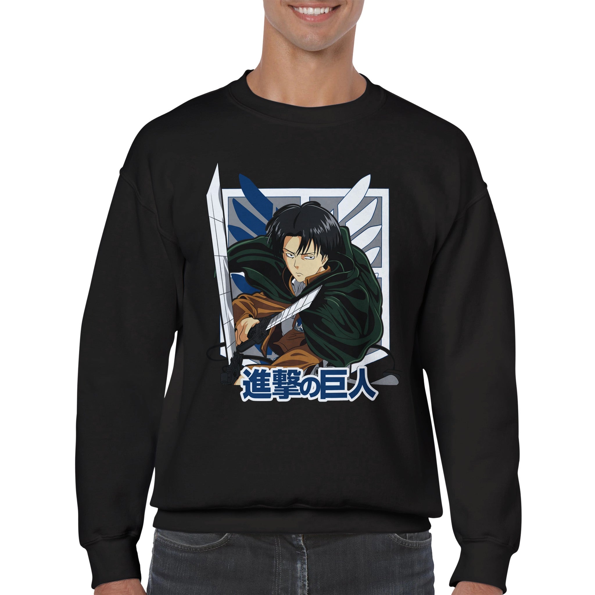 shop and buy attack on titan anime clothing levi ackerman sweatshirt/jumper/longsleeve