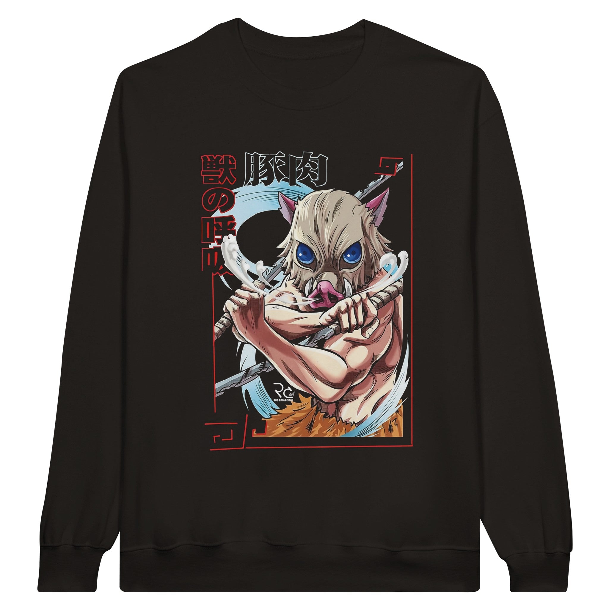shop and buy demon slayer inosuke anime clothing sweatshirt/jumper/longsleeve