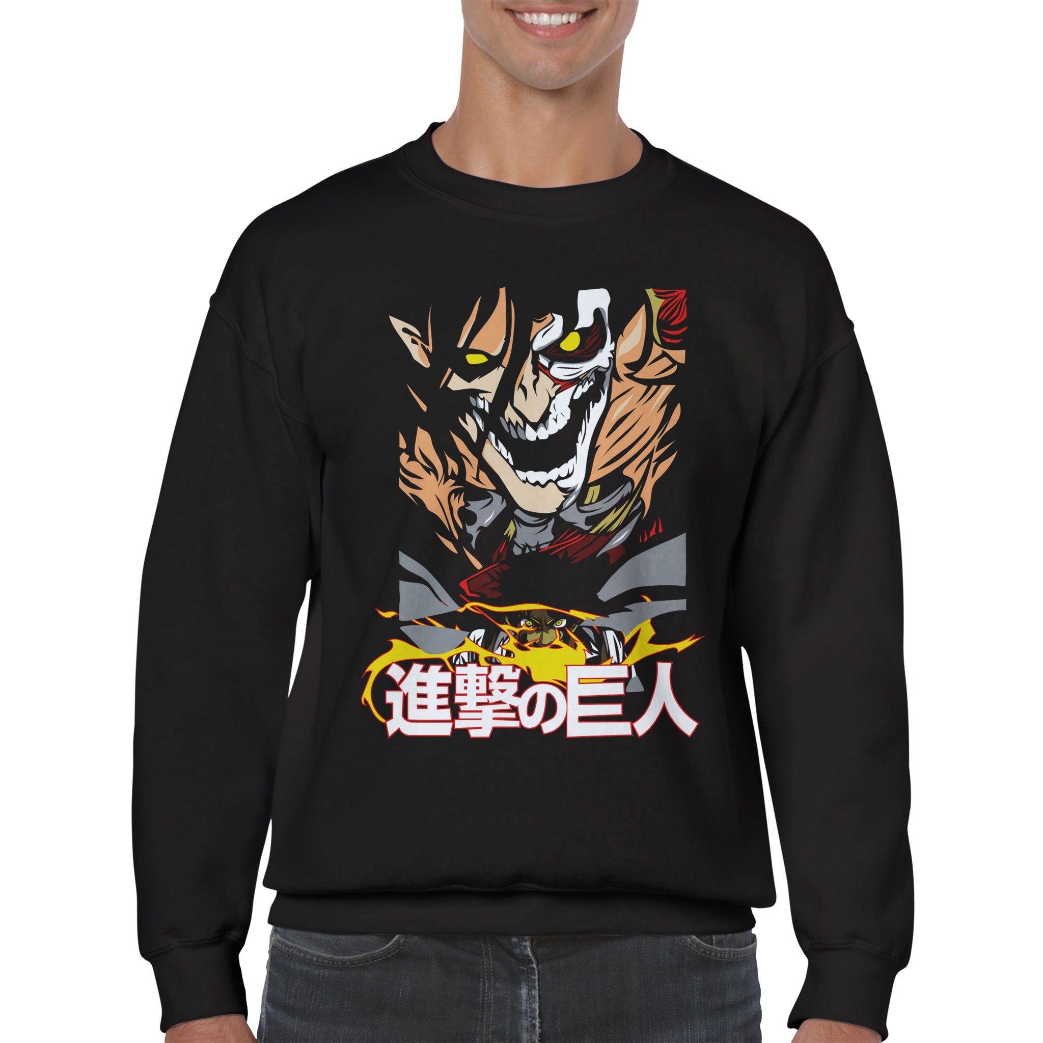 shop and buy attack on titan anime clothing erens titan sweatshirt/longsleeve/jumper