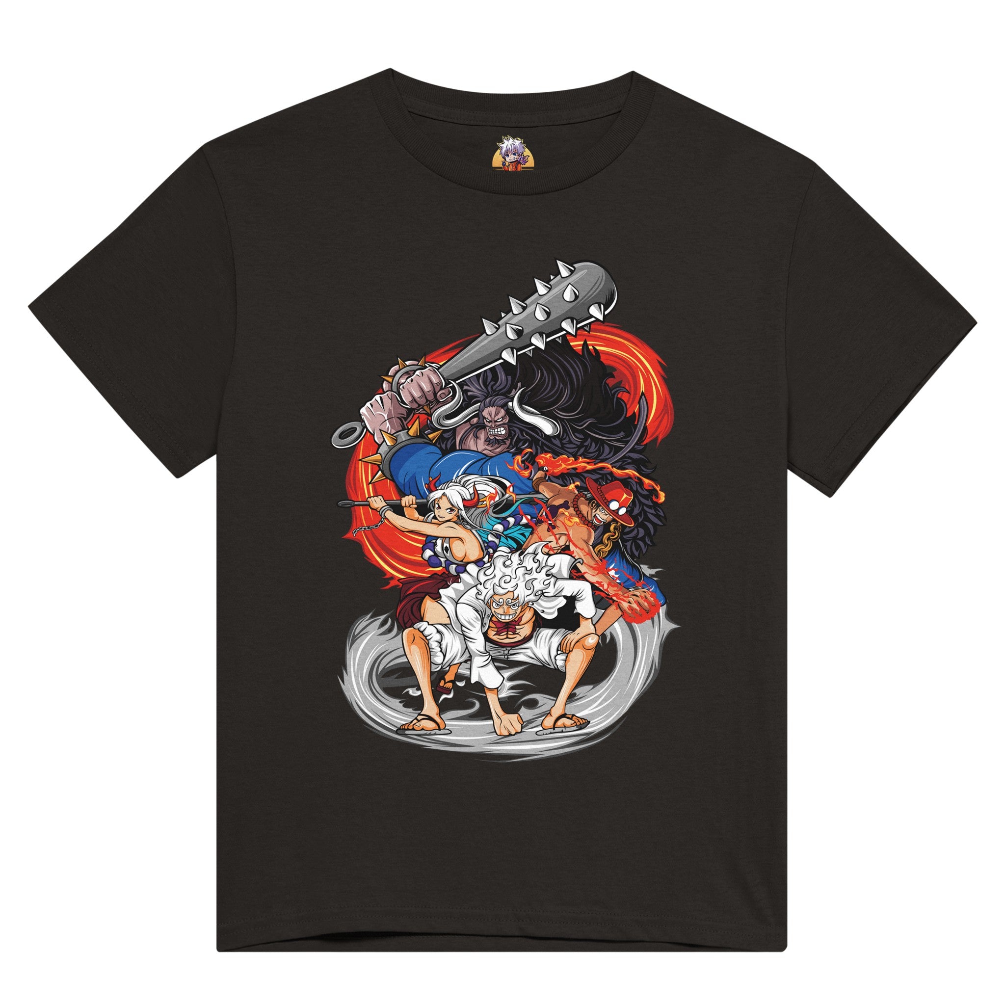 shop and buy one piece anime clothing luffy x kaido t-shirt