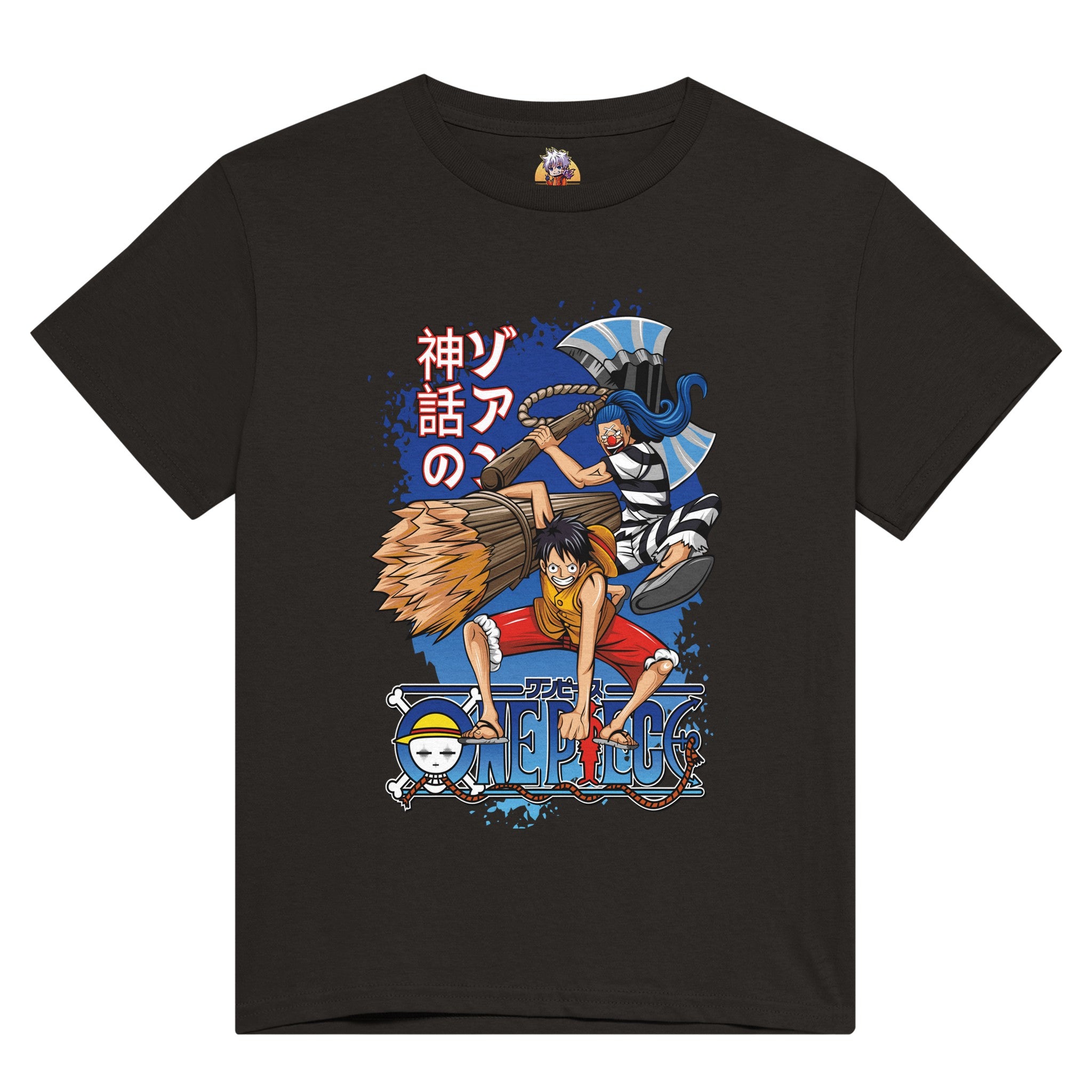 shop and buy one piece anime luffy and buggy t-shirt clothing