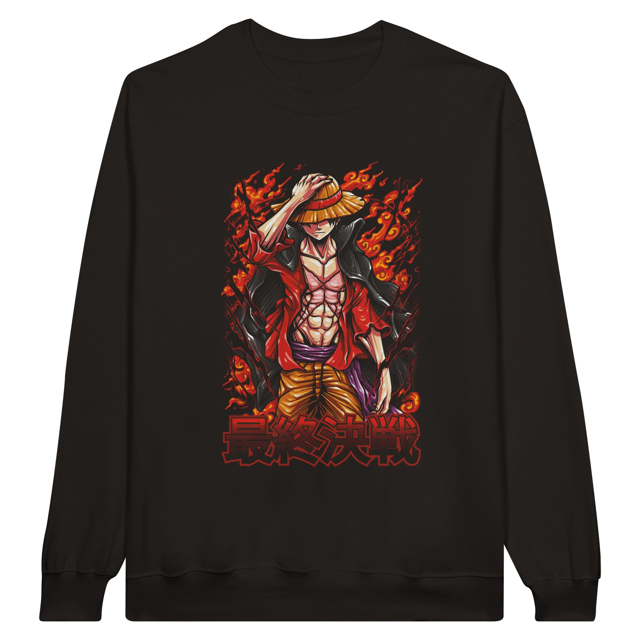 shop and buy one piece luffy anime clothing sweatshirt/jumper