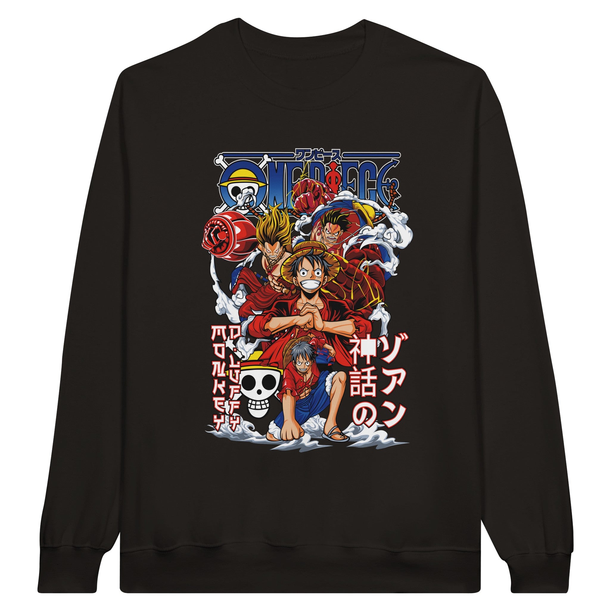 shop and buy one piece anime clothing sweatshirt/longsleeve/jumper luffy