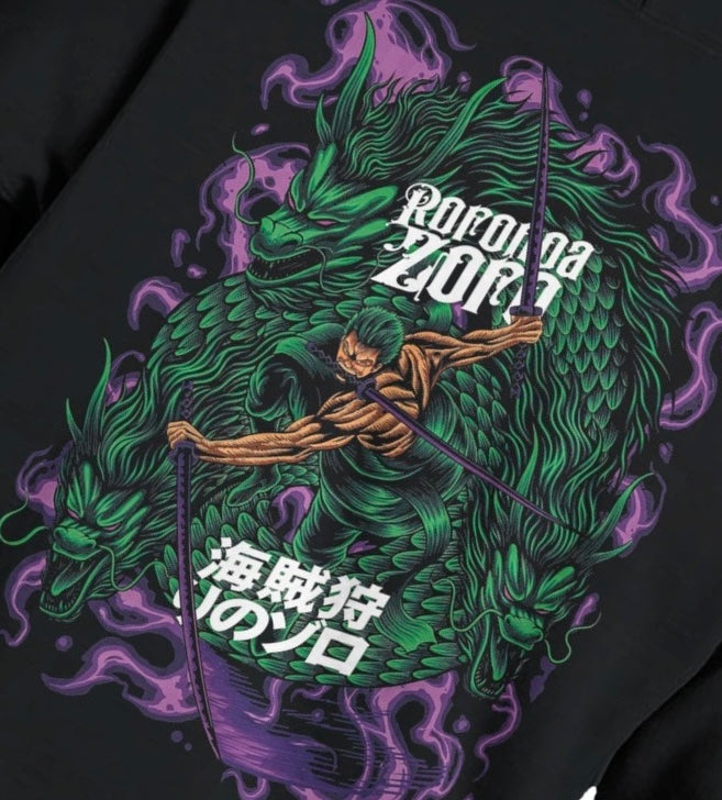 shop and buy one piece anime hoodie roronoa zoro