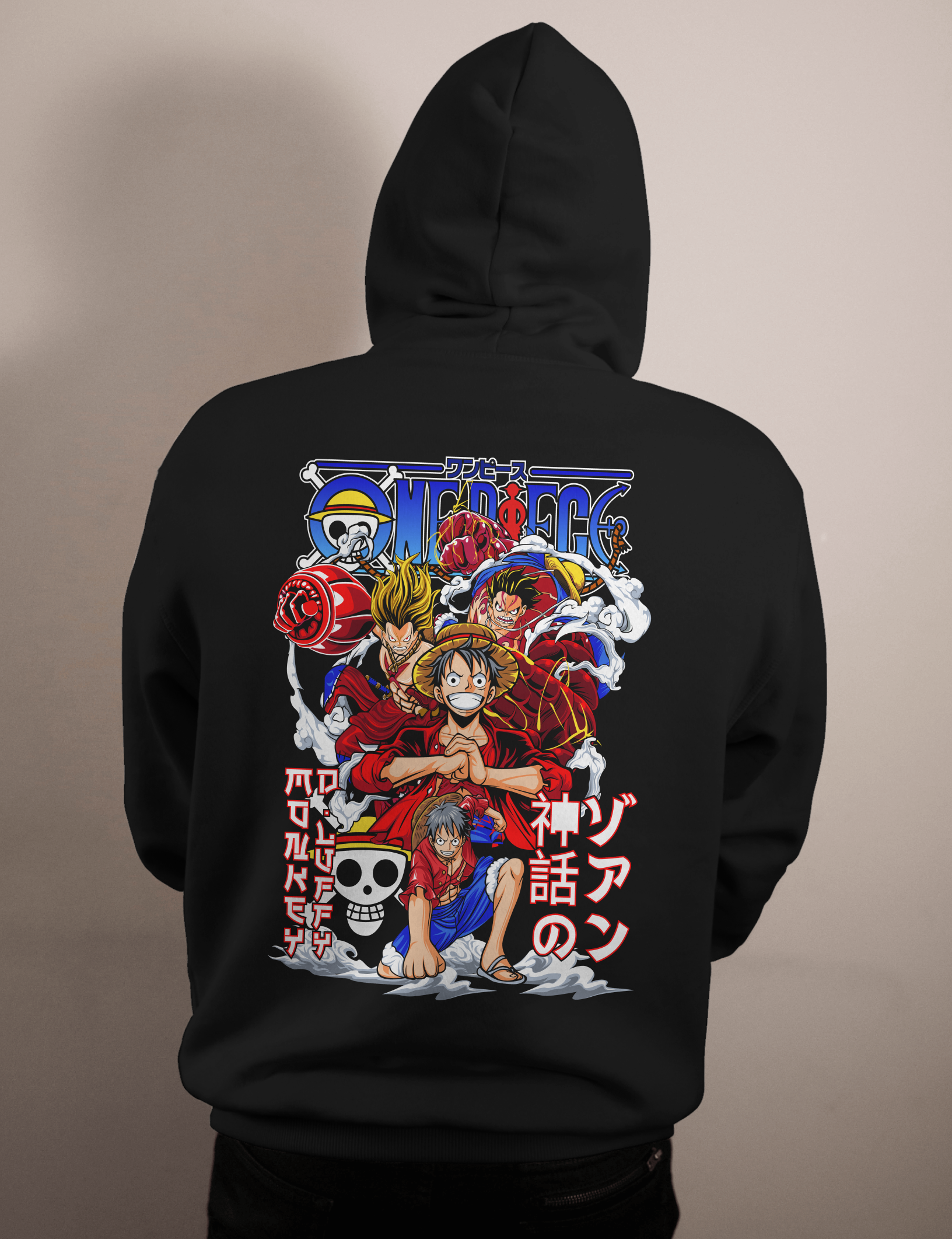 shop and buy one piece anime clothing hoodie luffy