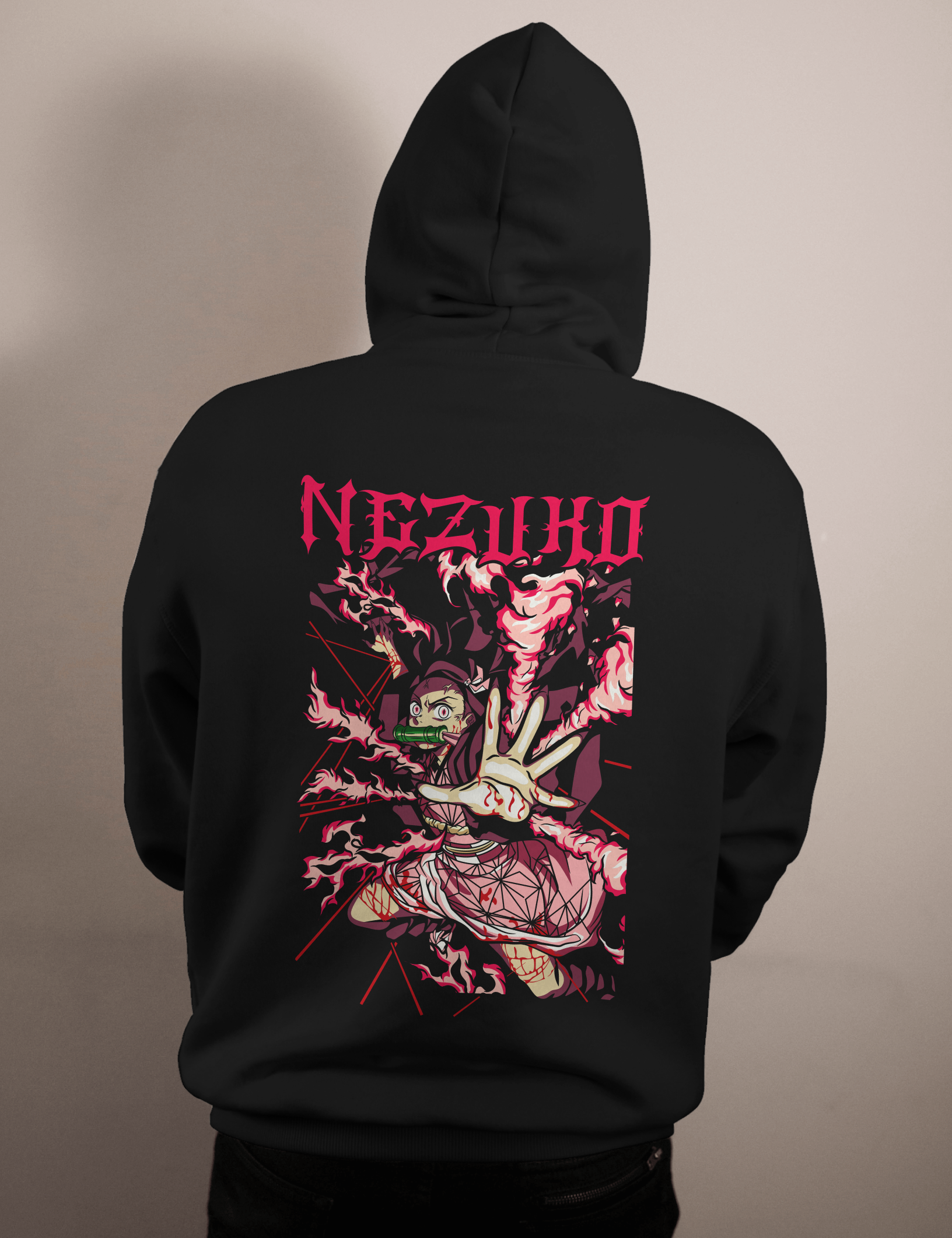 shop and buy demon slayer anime clothing nezuko hoodie