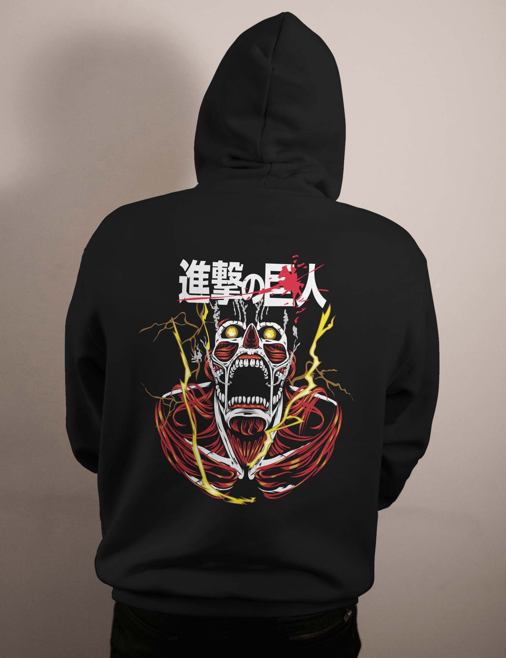 shop and buy attack on titan anime clothing colossal titan hoodie