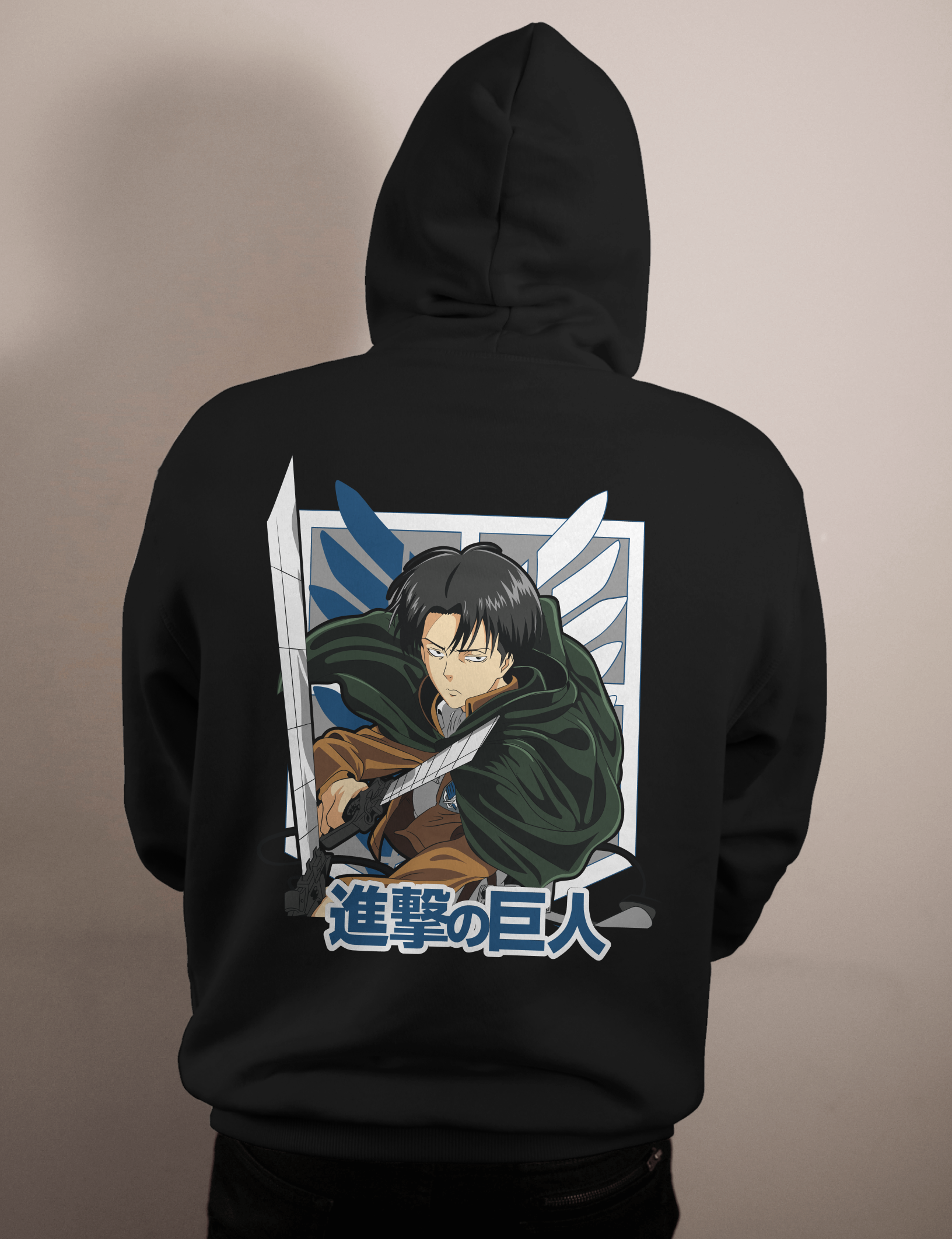 shop and buy attack on titan anime clothing levi ackerman hoodie