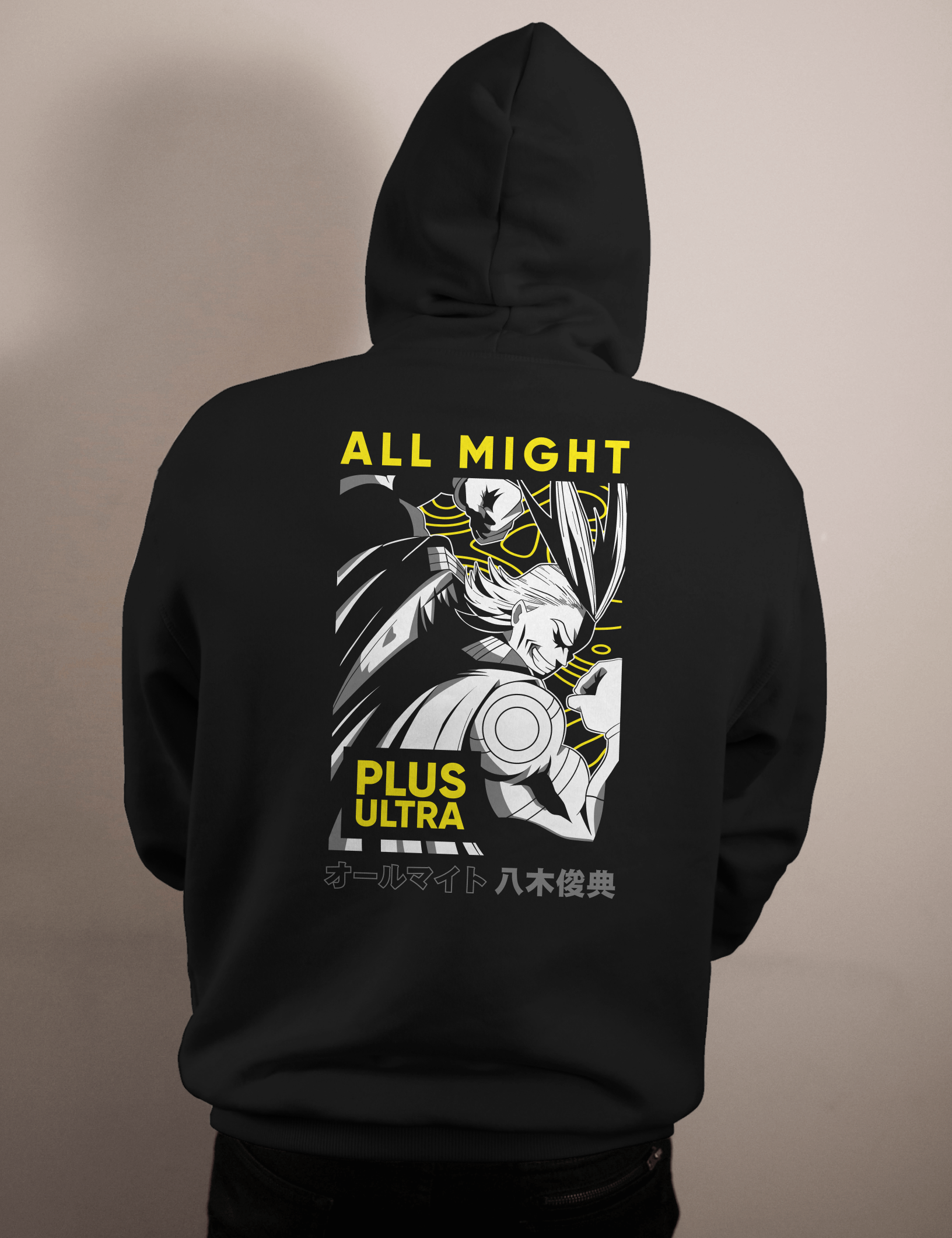 shop and buy my hero academia clothing all might hoodie