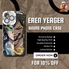 shop and buy attack on titan eren phone case