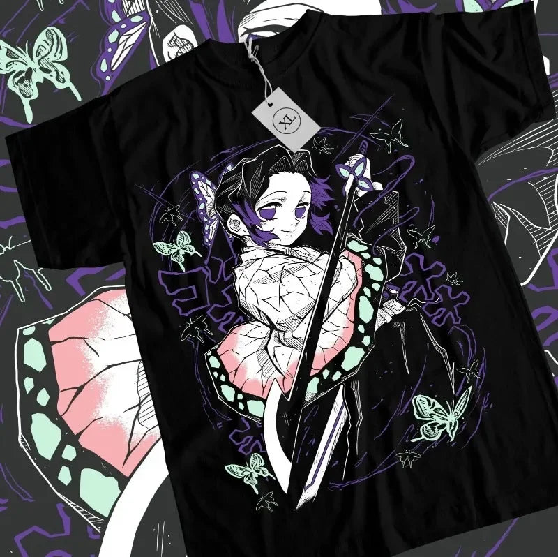 shop and buy demon slayer anime clothing shinobu t shirt