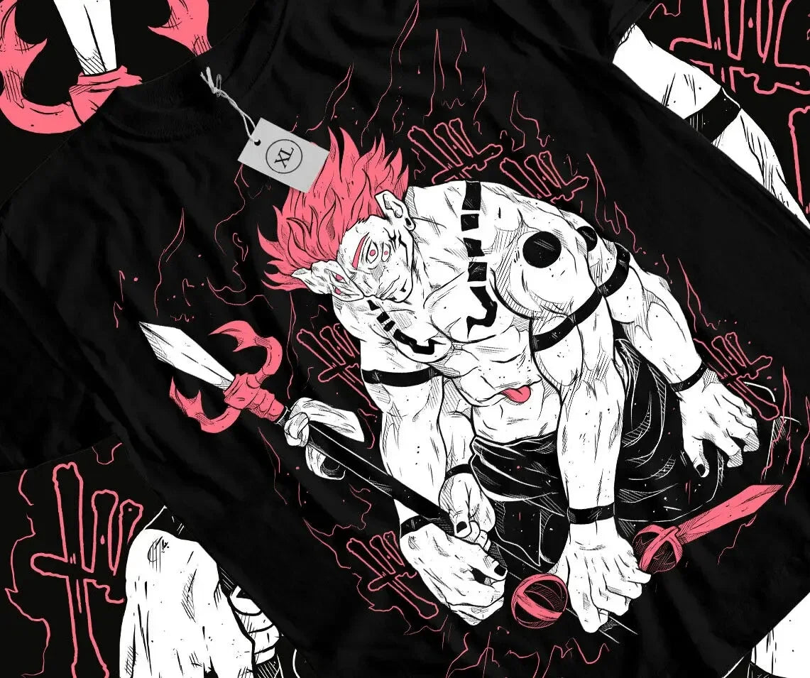 shop and buy jujutsu kaisen anime t shirt sukuna