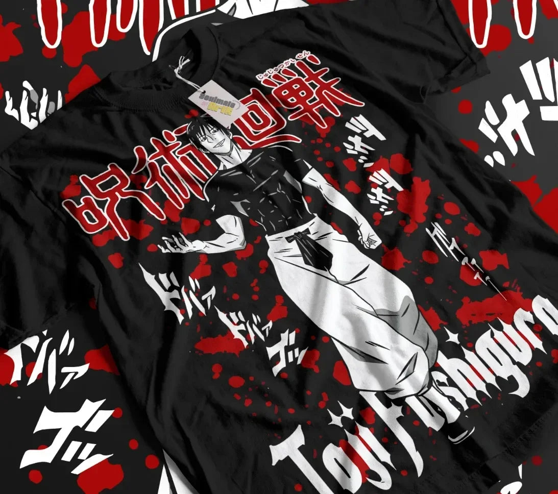 shop and buy jujutsu kaisen anime t shirt toji fushiguro clothing