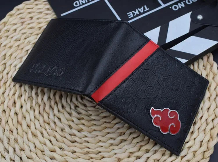 shop and buy naruto akatsuki red cloud wallet 