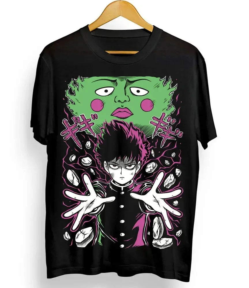 shop and buy mob psycho 100 anime t shirt clothing for men and women