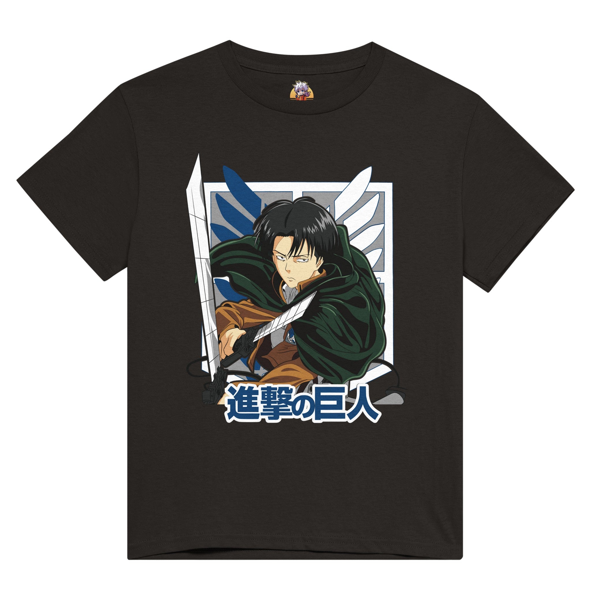 shop and buy attack on titan anime clothing levi ackerman t-shirt