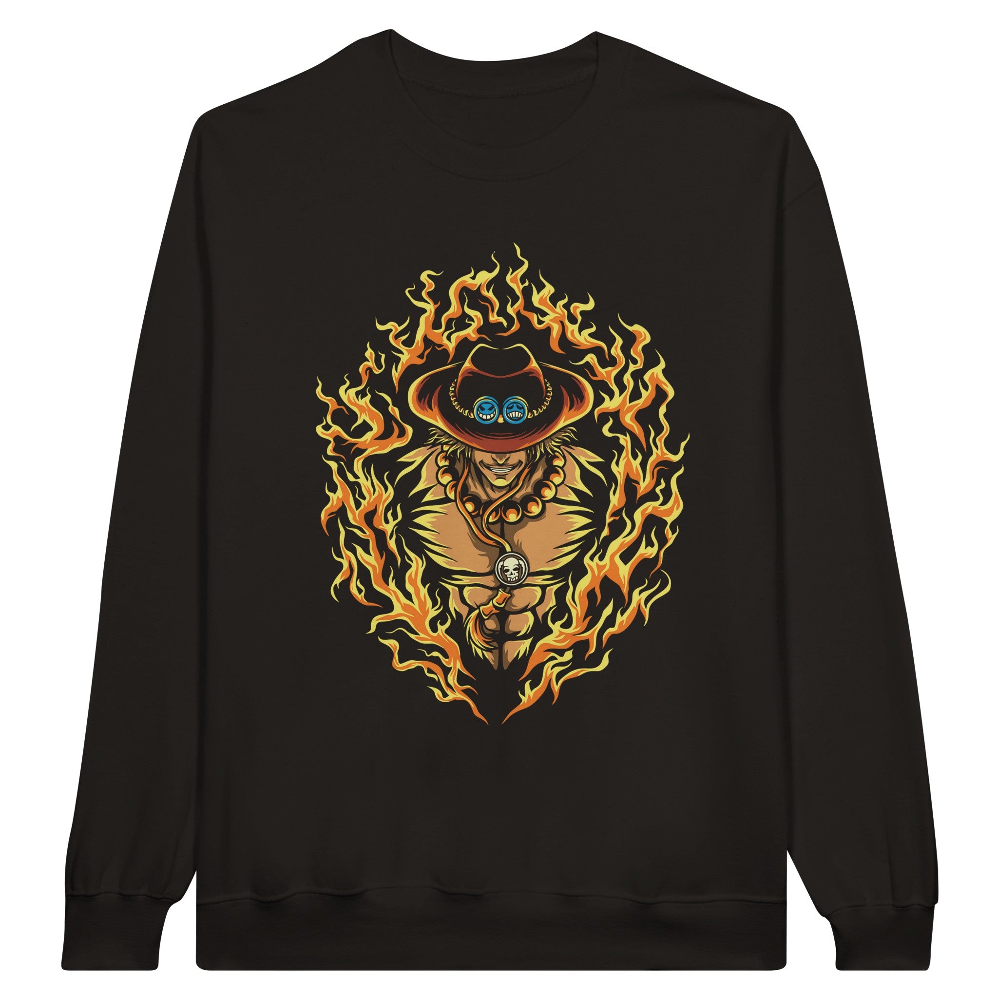 shop and buy one piece anime clothing portugas d ace sweatshirt/longsleeve/jumper