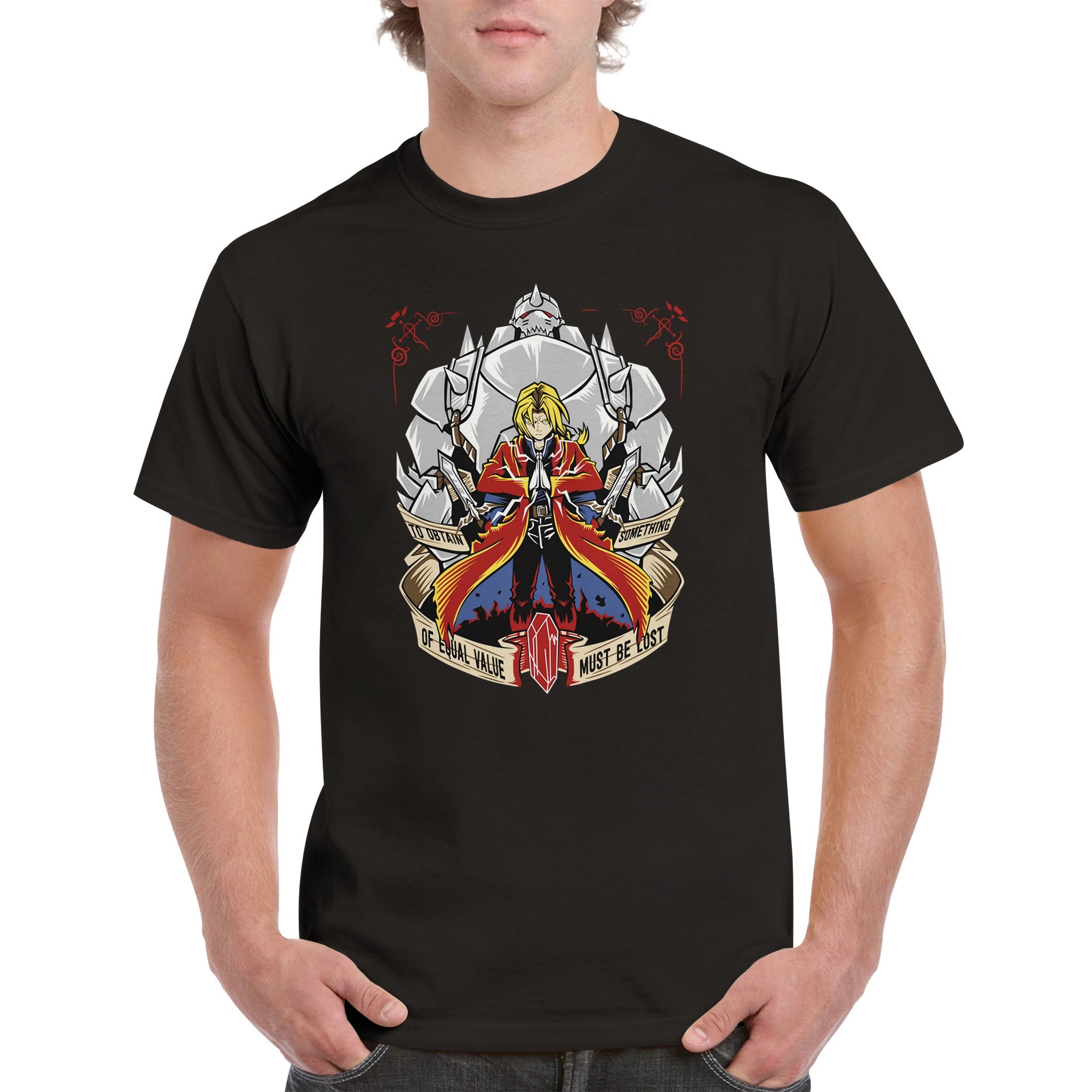 shop and buy fullmetal alchemist anime clothing edward elric and alponse t-shirt