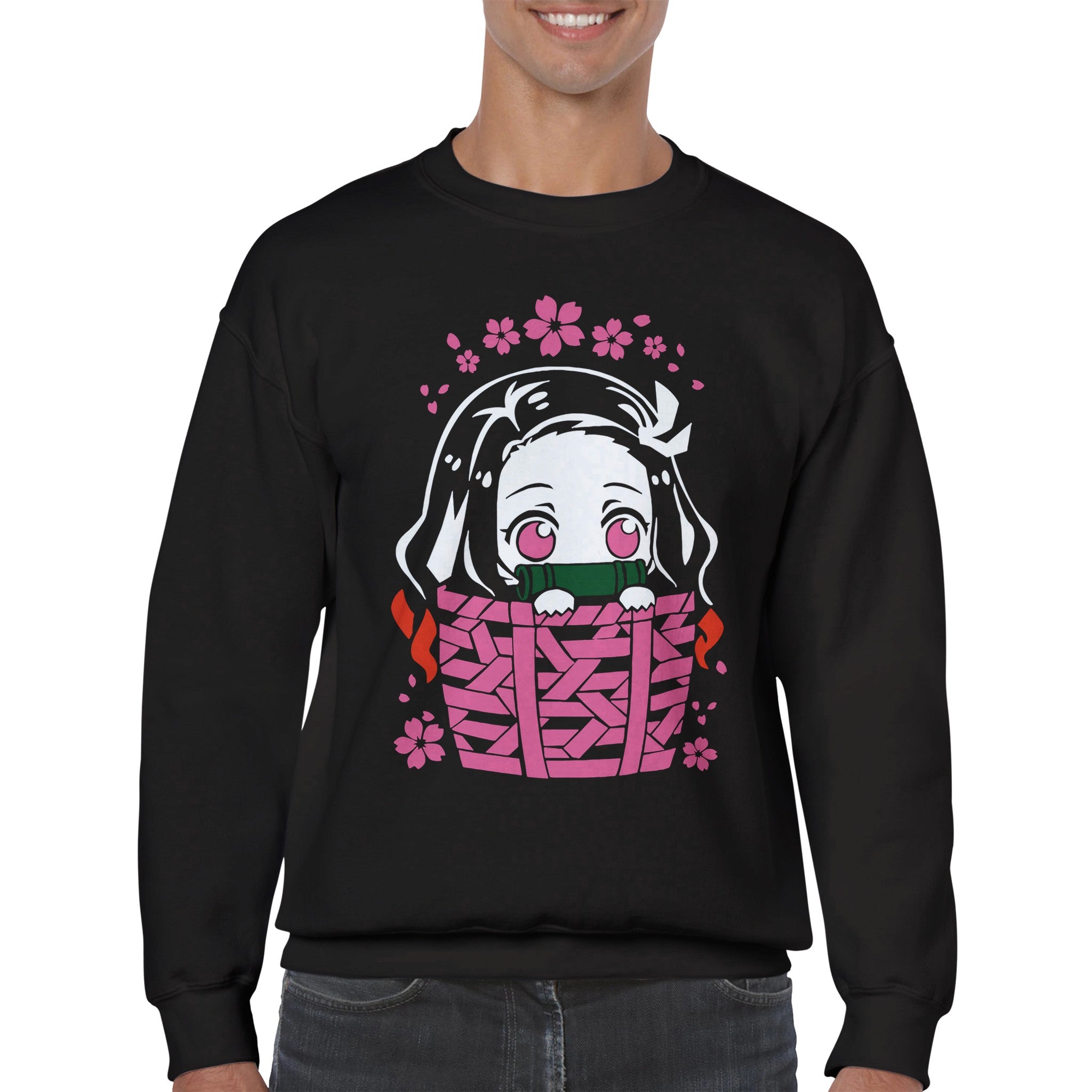 shop and buy demon slayer anime clothing nezuko sweatshirt/jumper/longsleeve