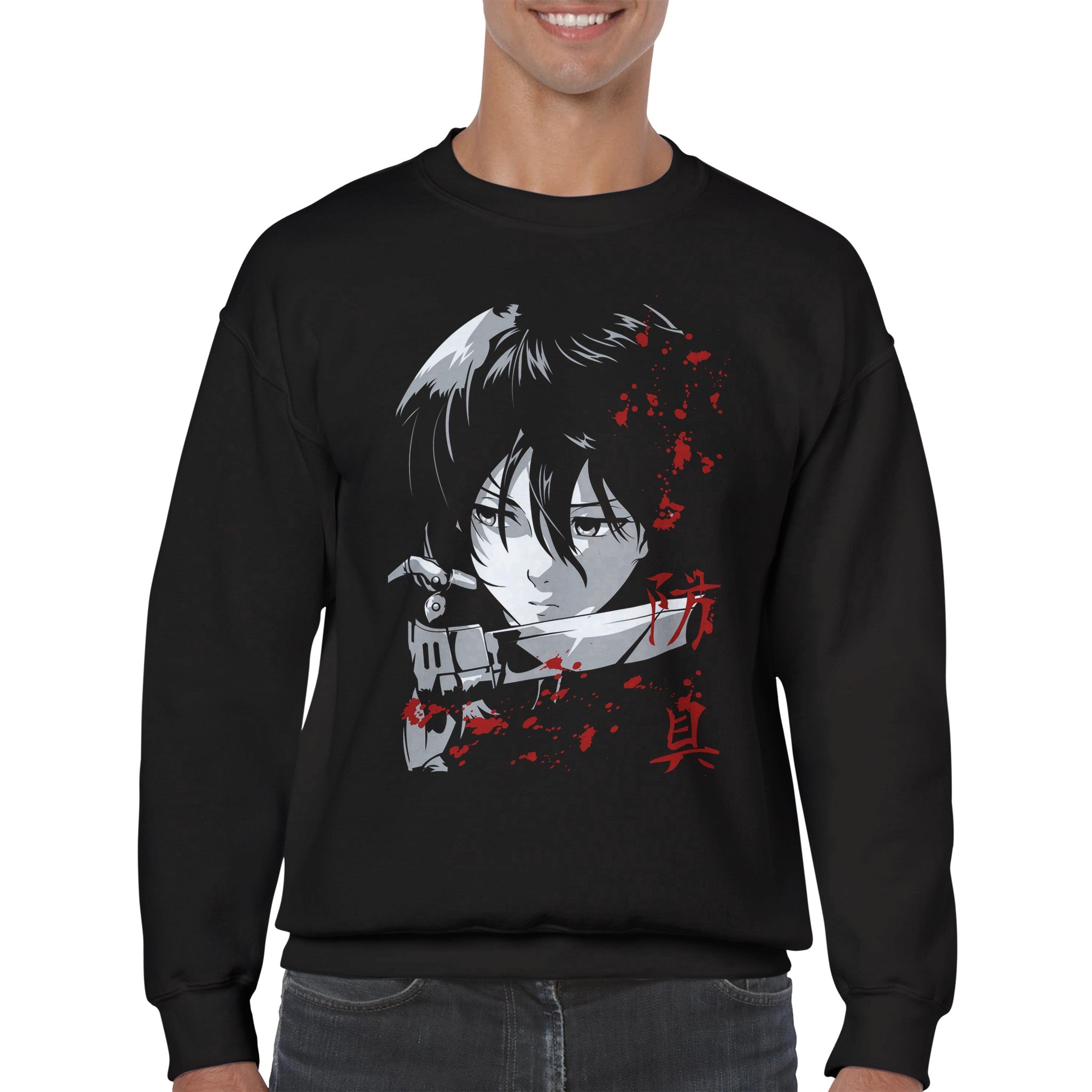 shop and buy attack on titan anime clothing mikasa ackerman sweatshirt/jumper/longsleeve