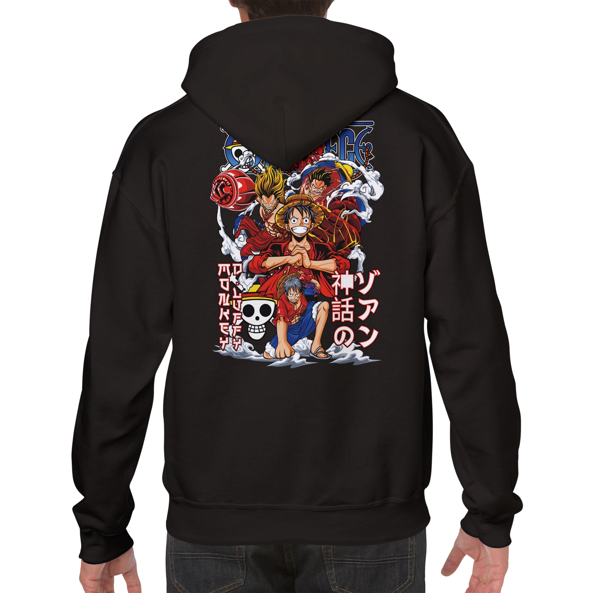 shop and buy one piece anime clothing hoodie luffy