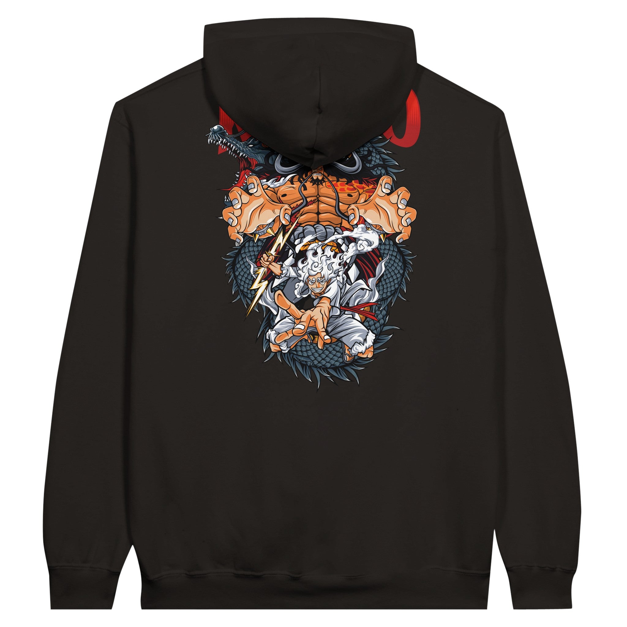 shop and buy one piece anime clothing kaido vs luffy hoodie