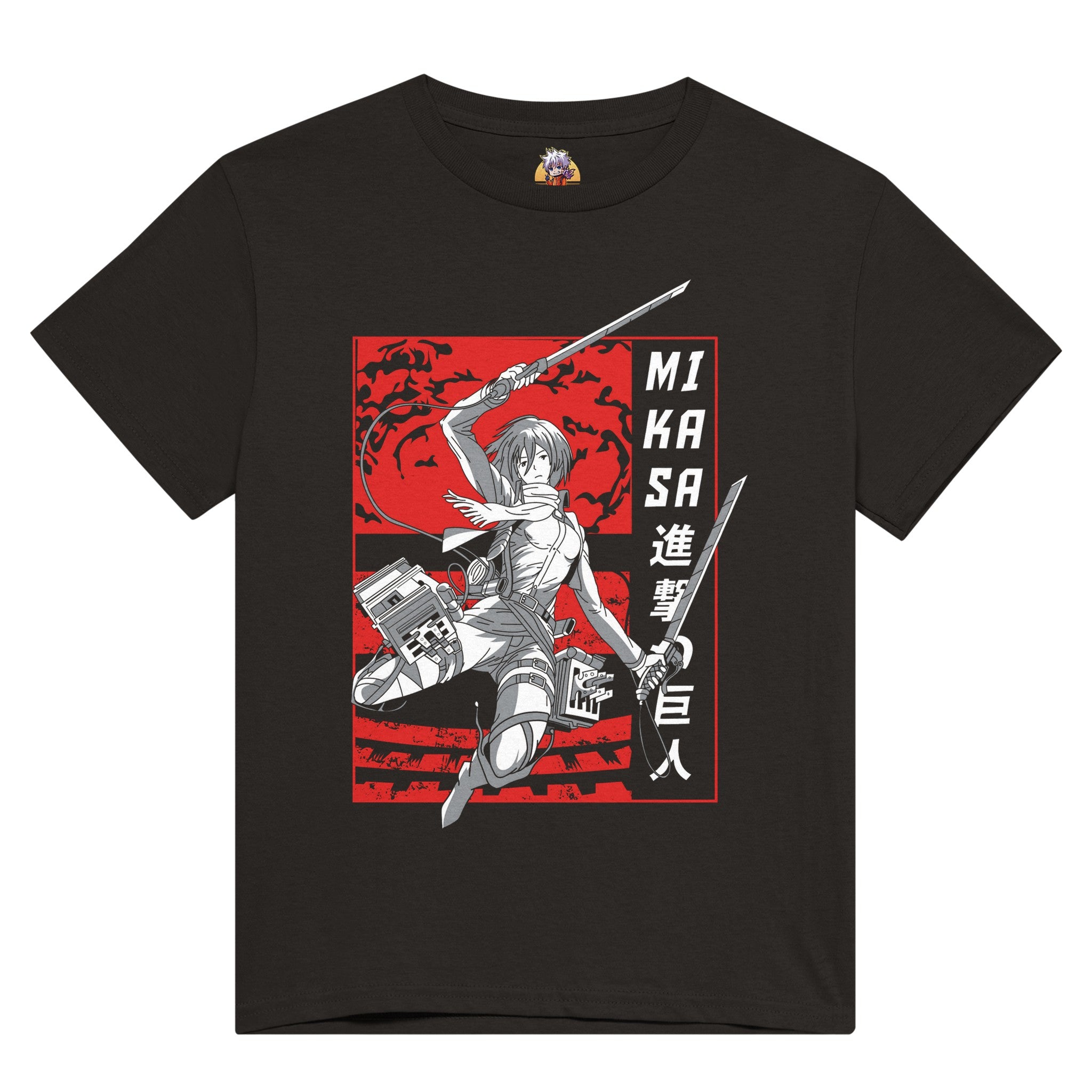 shop and buy attack on titan anime clothing mikasa t-shirt