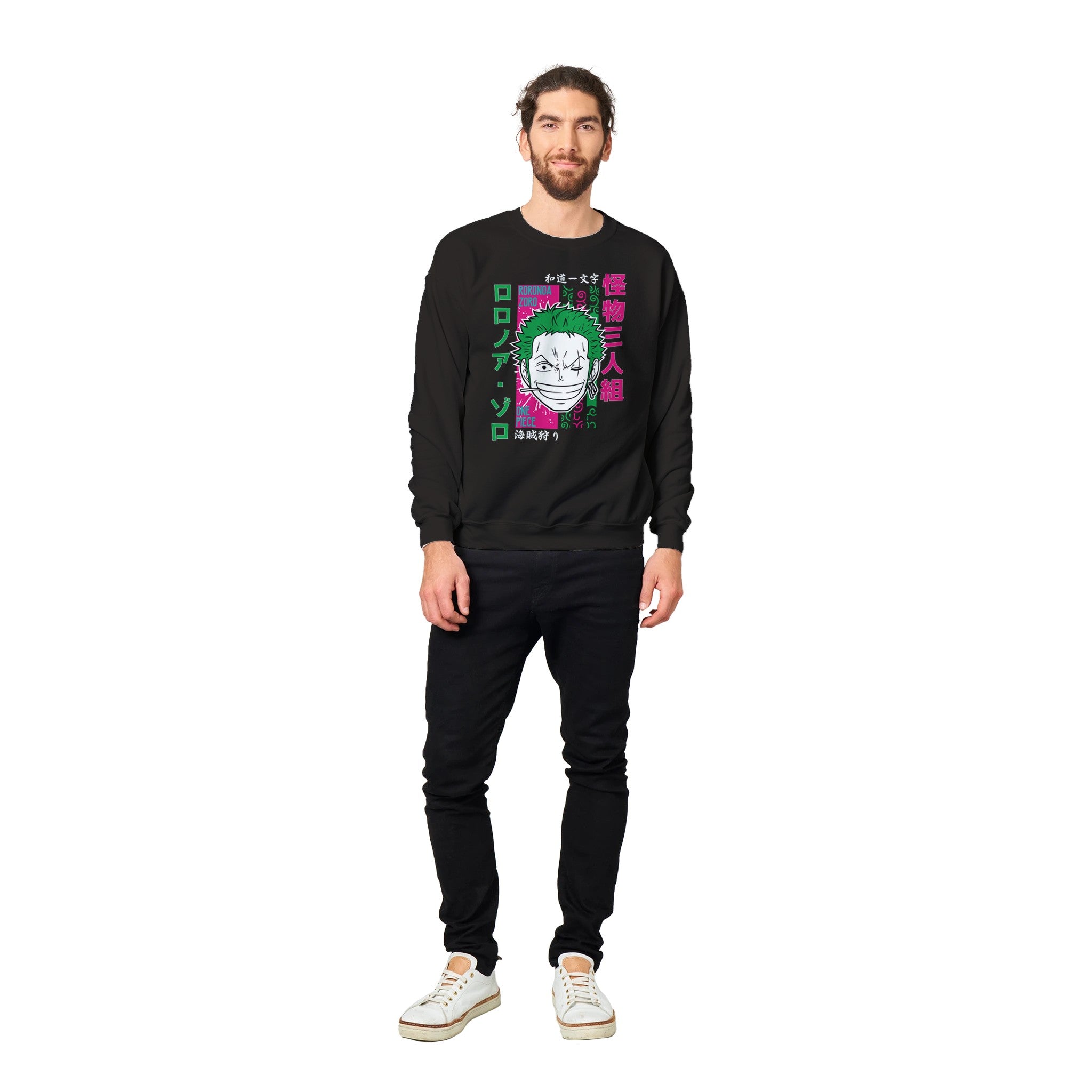 shop and buy one piece anime clothing zoro sweatshirt/jumper/longsleeve