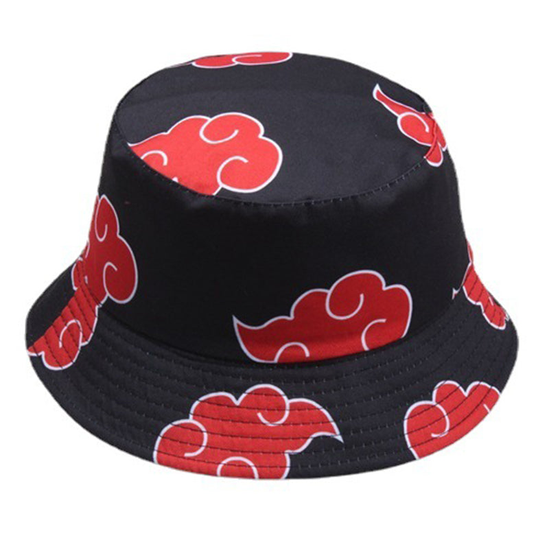 Naruto |  Akatsuki Red Cloud Bucket Hat | Mens/Womens